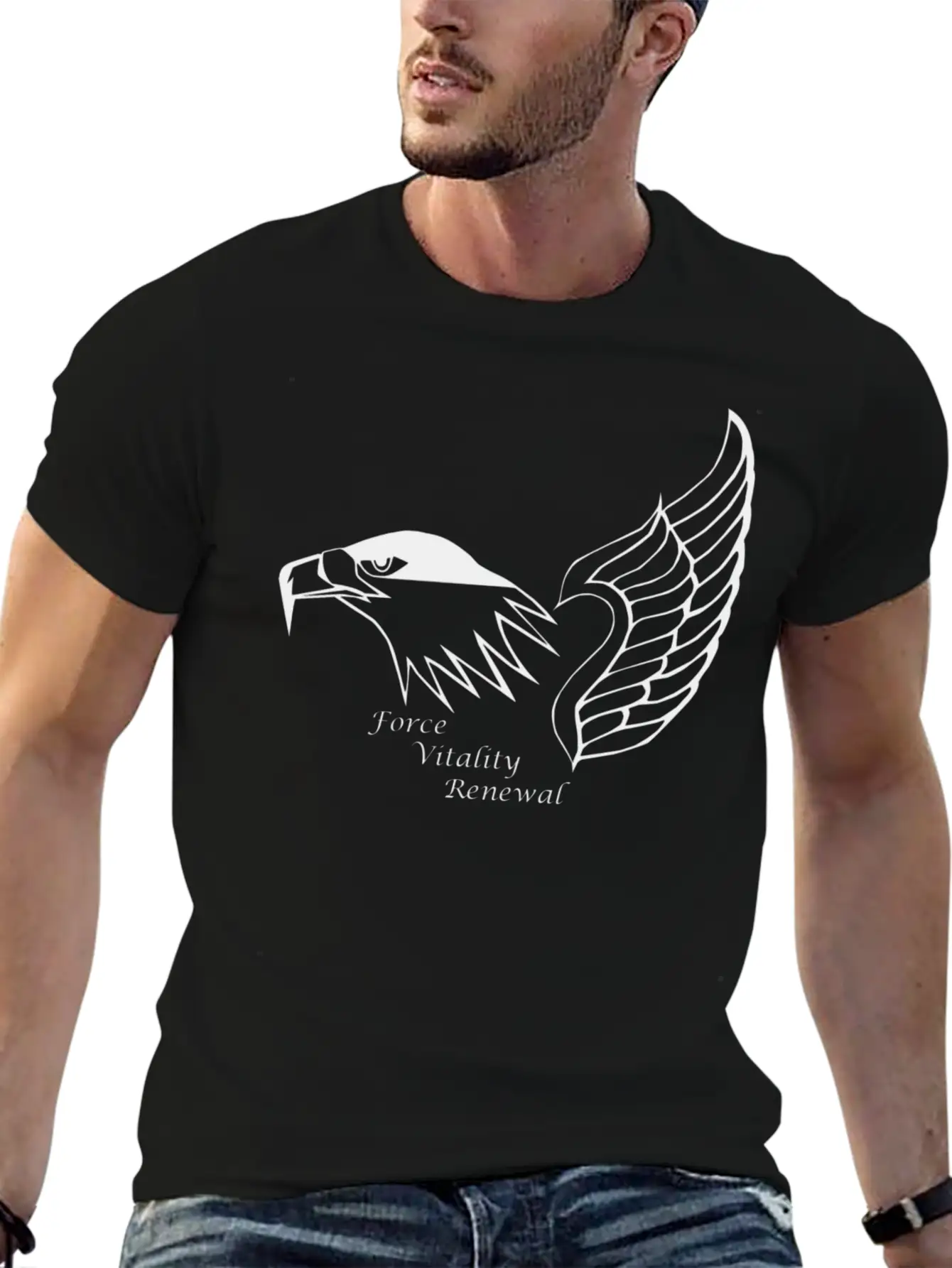 Aguila Classic Fit Graphic Tee For Daily Comfort – Unisex Cotton Shirt