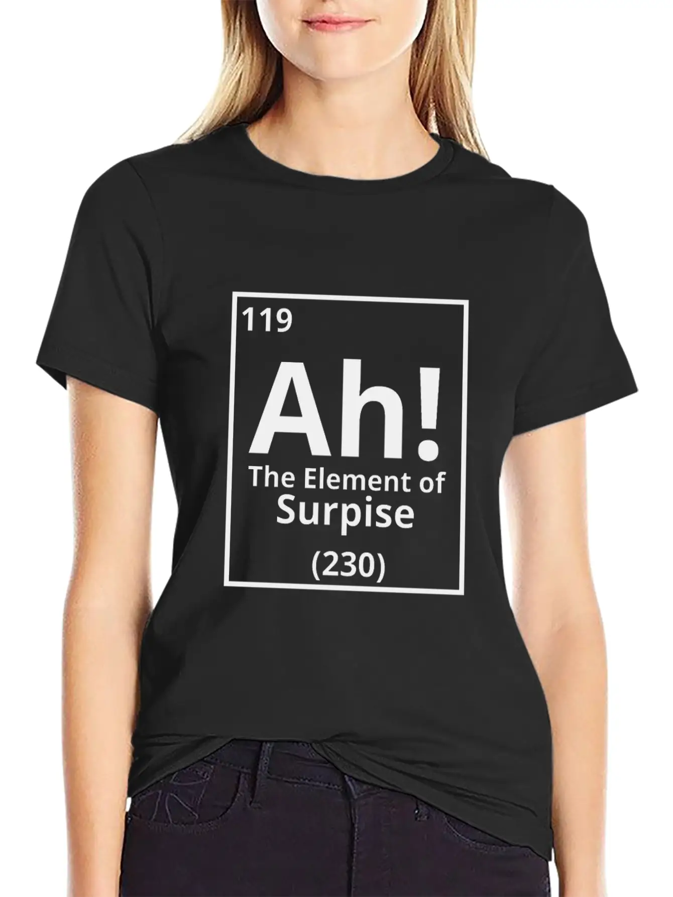 Ah The Element Of Surprise Basic Graphic T-Shirt – Daily Comfort In Soft Cotton