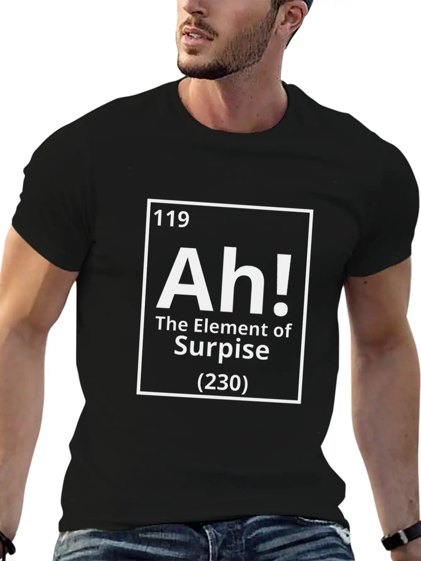 Ah The Element Of Surprise Basic Graphic T-Shirt – Daily Comfort In Soft Cotton