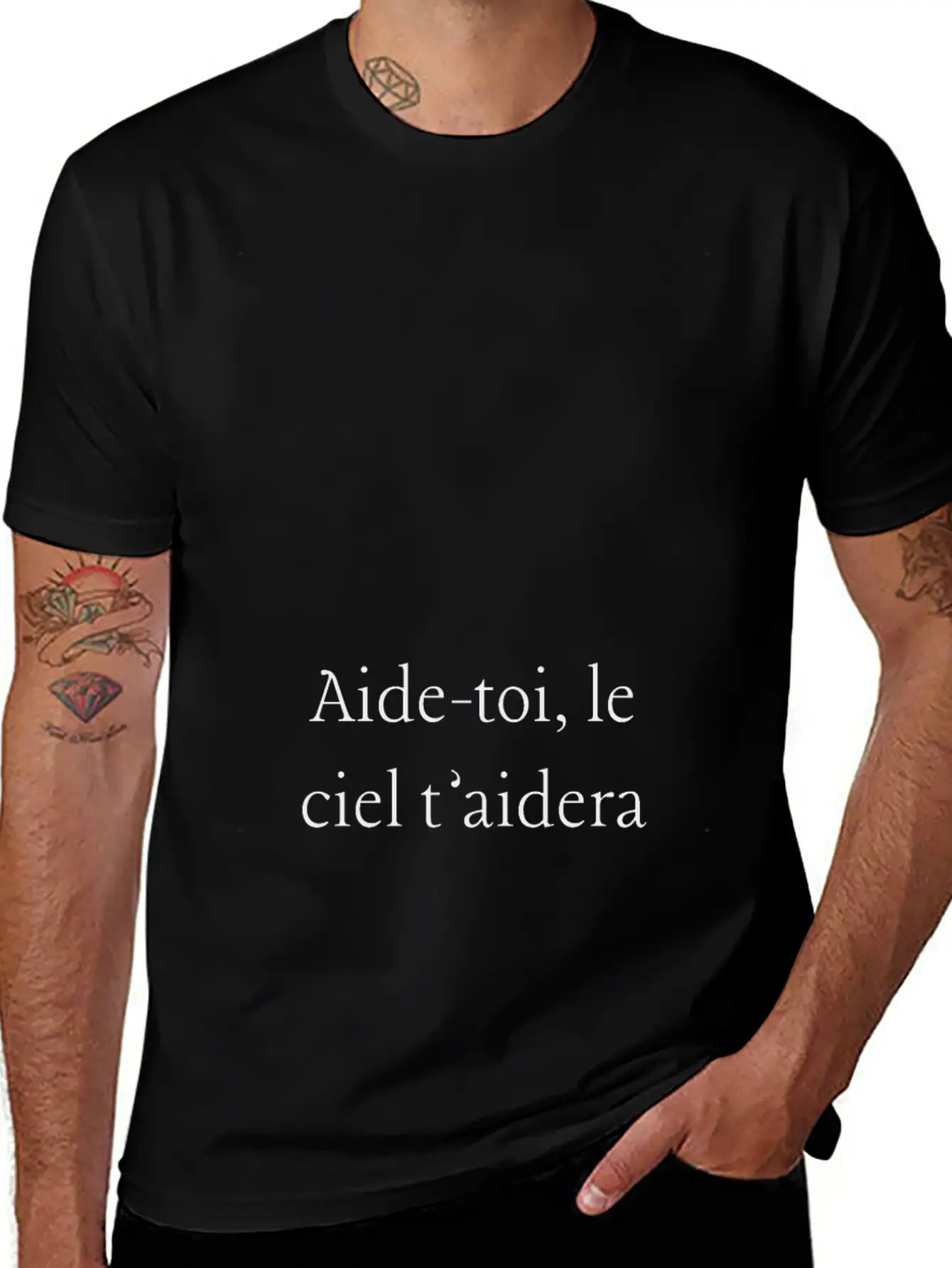 Aide-toi, Le Ciel T'aidera Soft Cotton Short Sleeve Tee – Unisex Wardrobe Staple