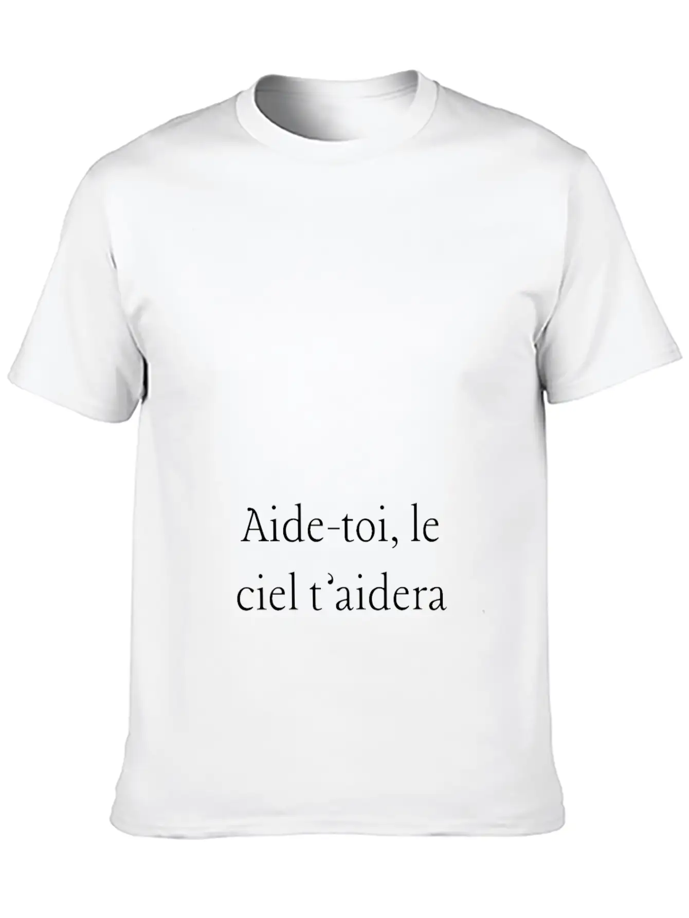 Aide-toi, Le Ciel T'aidera Soft Cotton Short Sleeve Tee – Unisex Wardrobe Staple