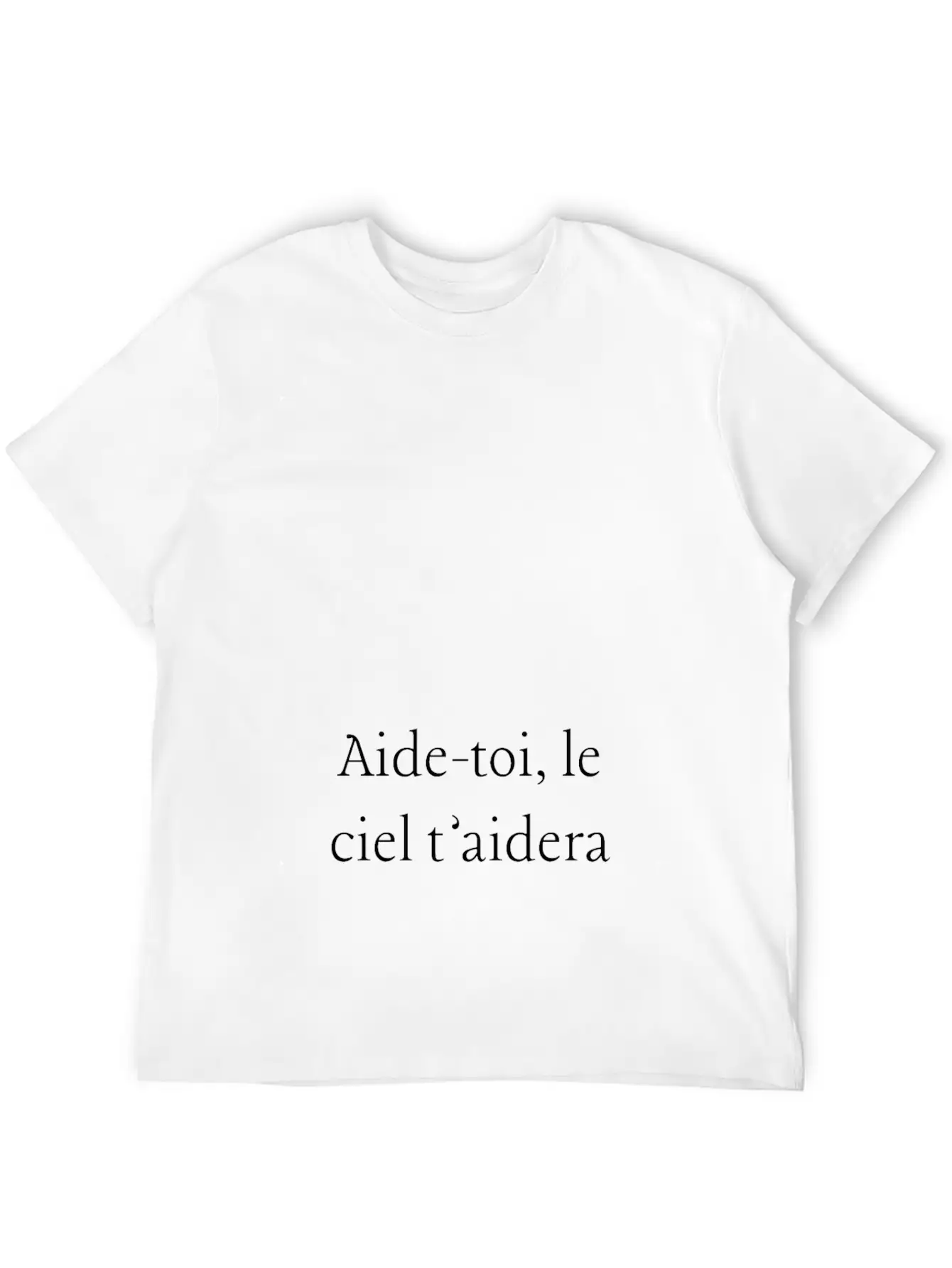 Aide-toi, Le Ciel T'aidera Soft Cotton Short Sleeve Tee – Unisex Wardrobe Staple
