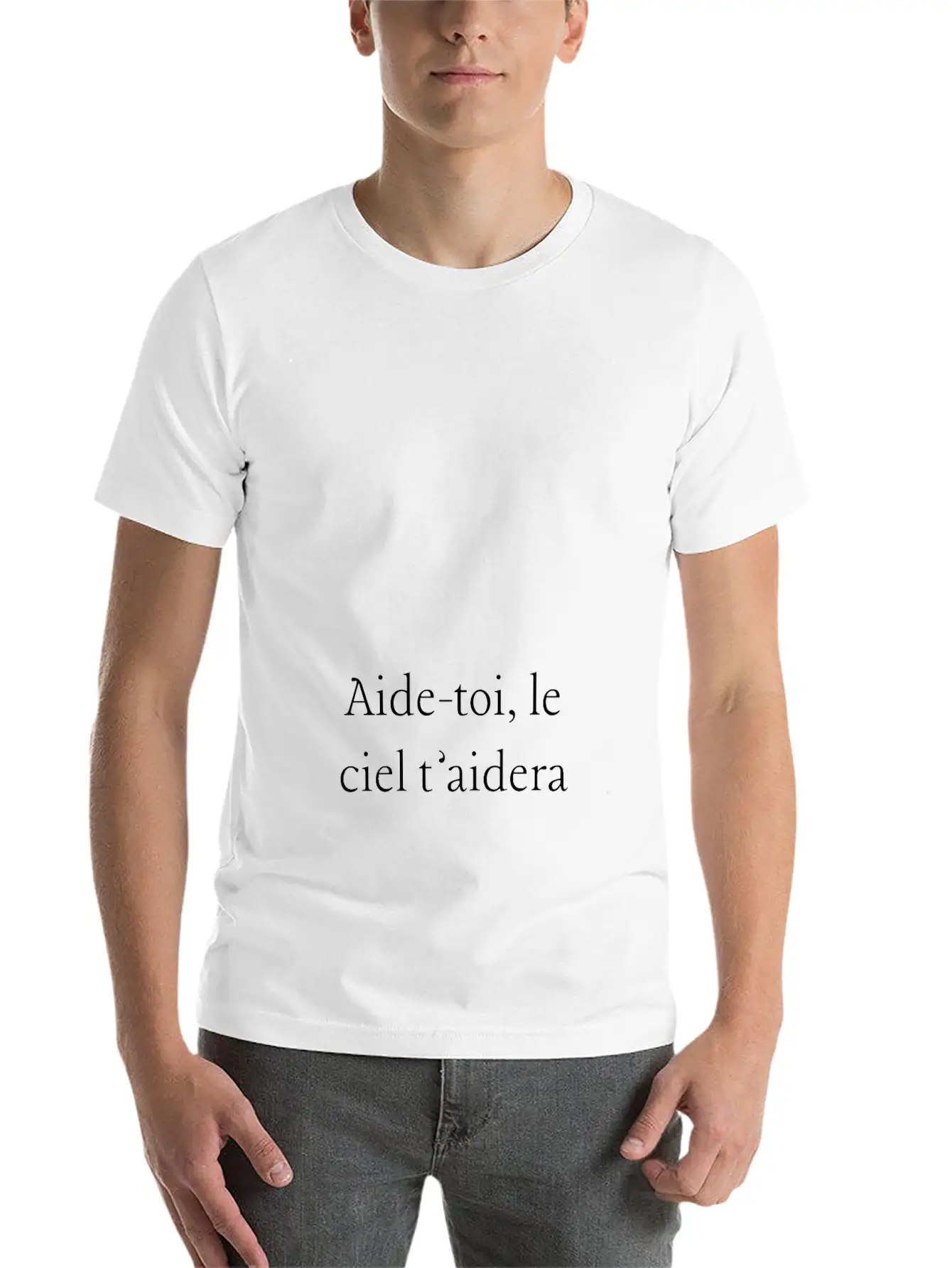 Aide-toi, Le Ciel T'aidera Soft Cotton Short Sleeve Tee – Unisex Wardrobe Staple