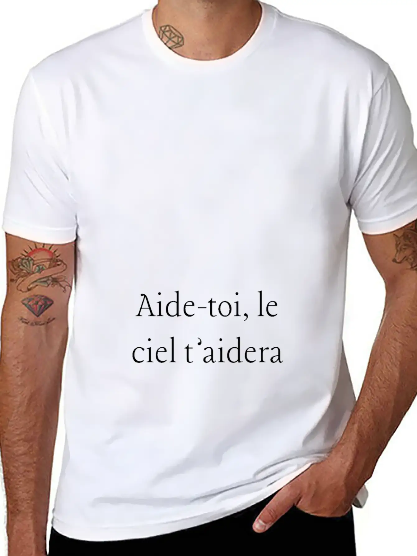 Aide-toi, Le Ciel T'aidera Soft Cotton Short Sleeve Tee – Unisex Wardrobe Staple
