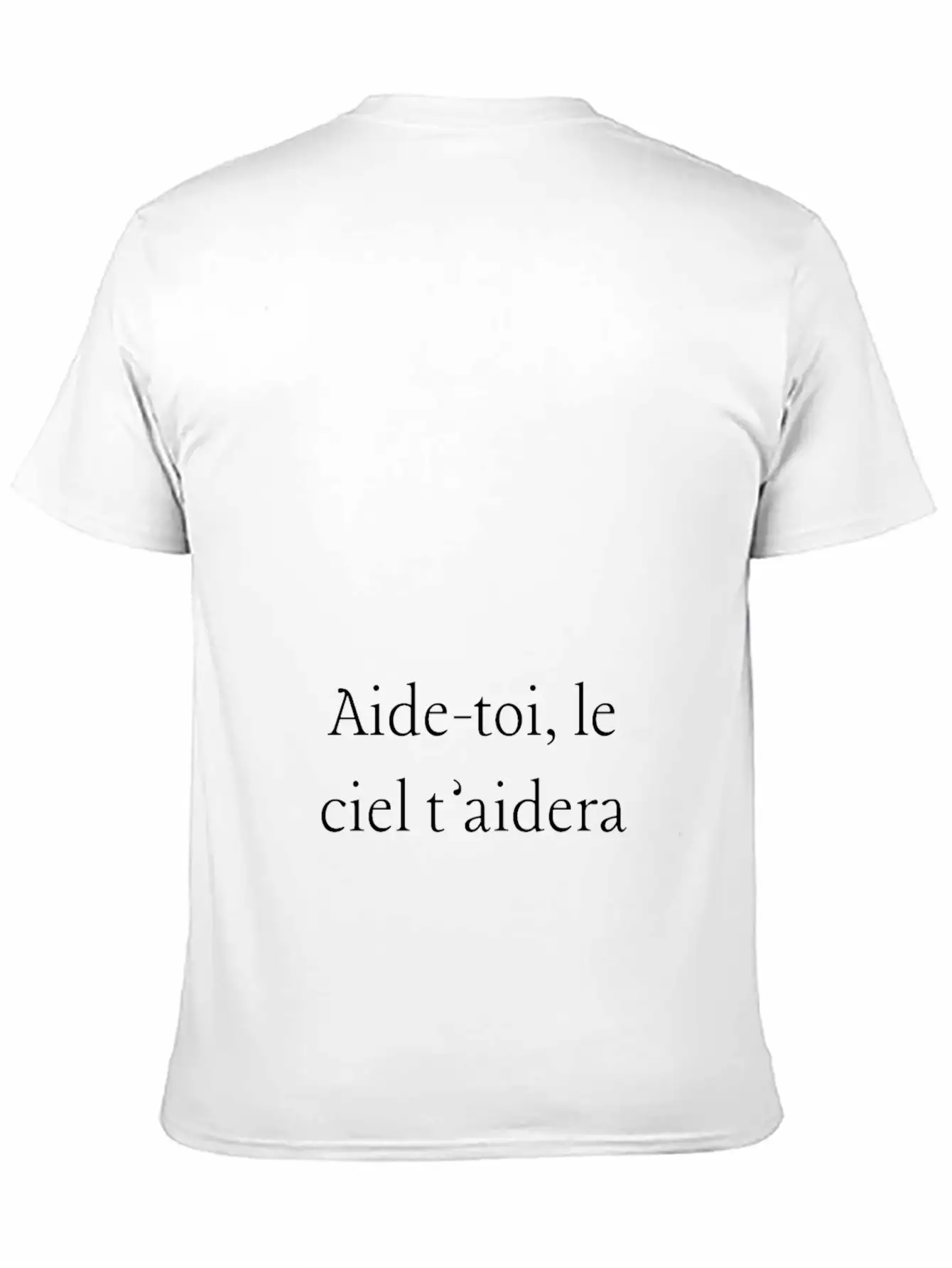 Aide-toi, Le Ciel T'aidera Soft Cotton Short Sleeve Tee – Unisex Wardrobe Staple