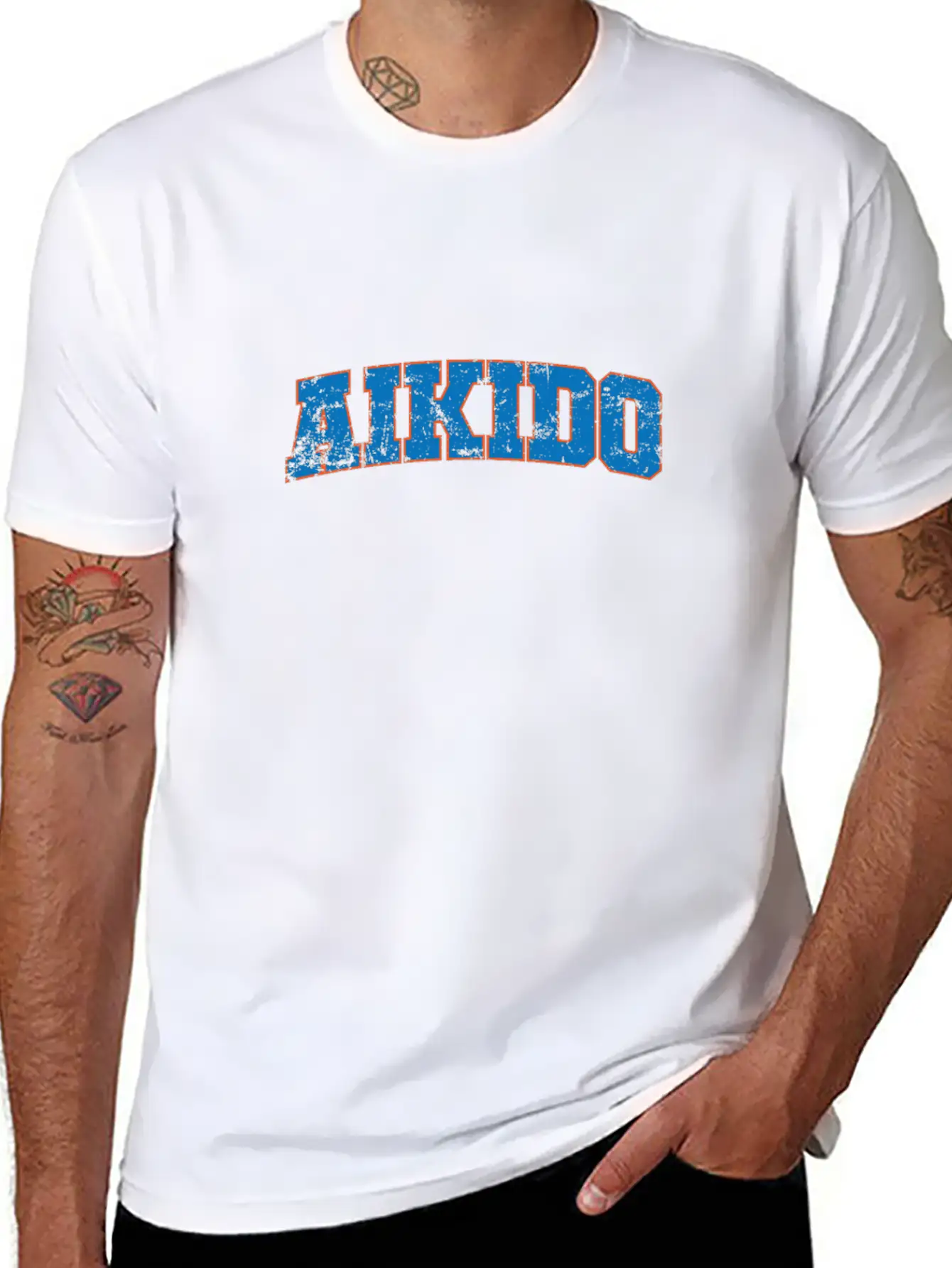 Aikido Sport Training Martial Arts Essential Cotton Tee For Daily Outfits – Unisex Style