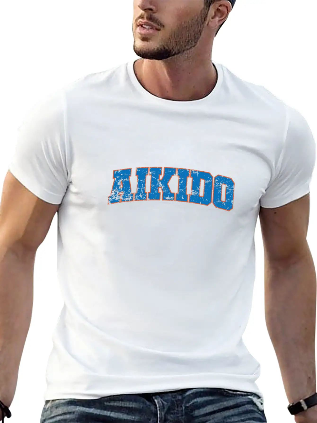 Aikido Sport Training Martial Arts Essential Cotton Tee For Daily Outfits – Unisex Style