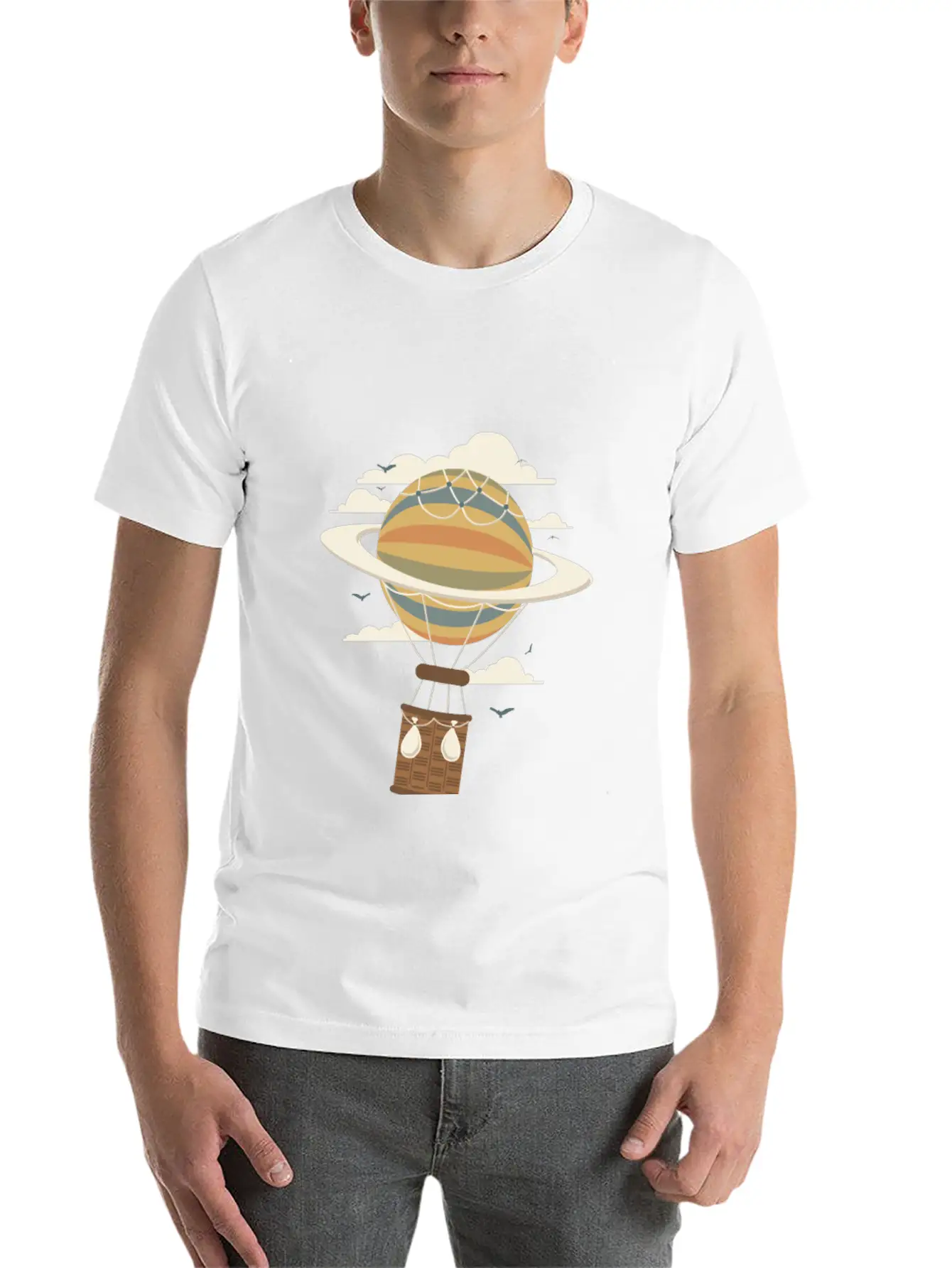 Air Baloon Essential Cotton Tee For Daily Outfits – Unisex Style
