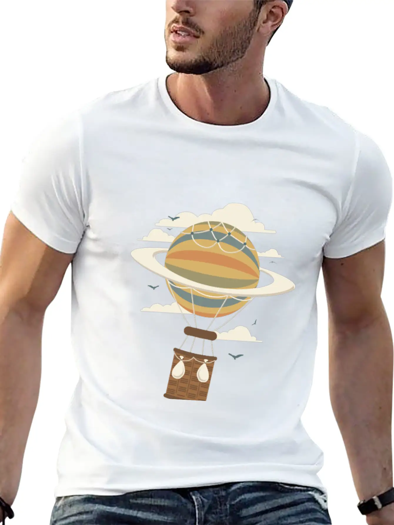 Air Baloon Essential Cotton Tee For Daily Outfits – Unisex Style