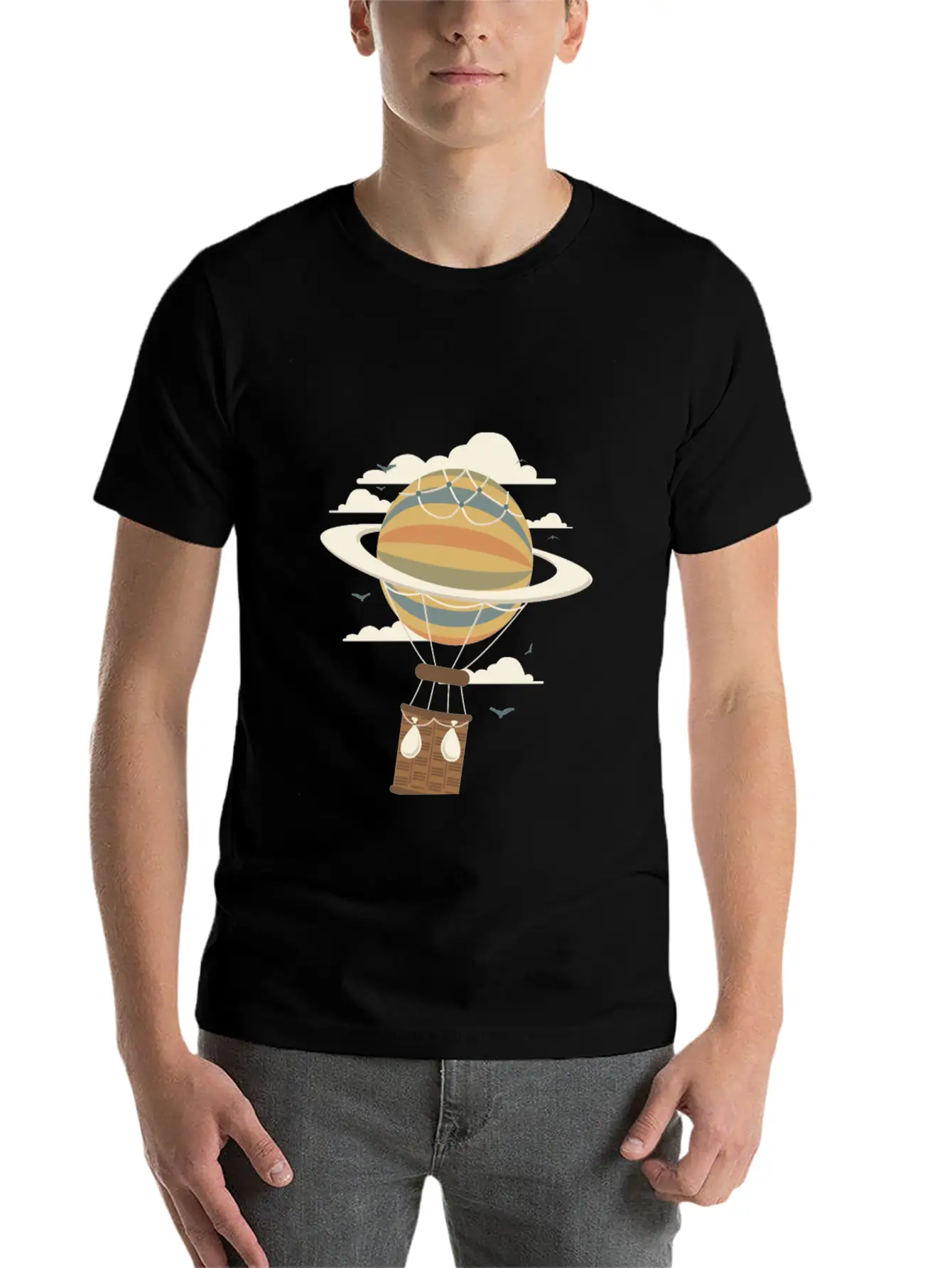 Air Baloon Essential Cotton Tee For Daily Outfits – Unisex Style
