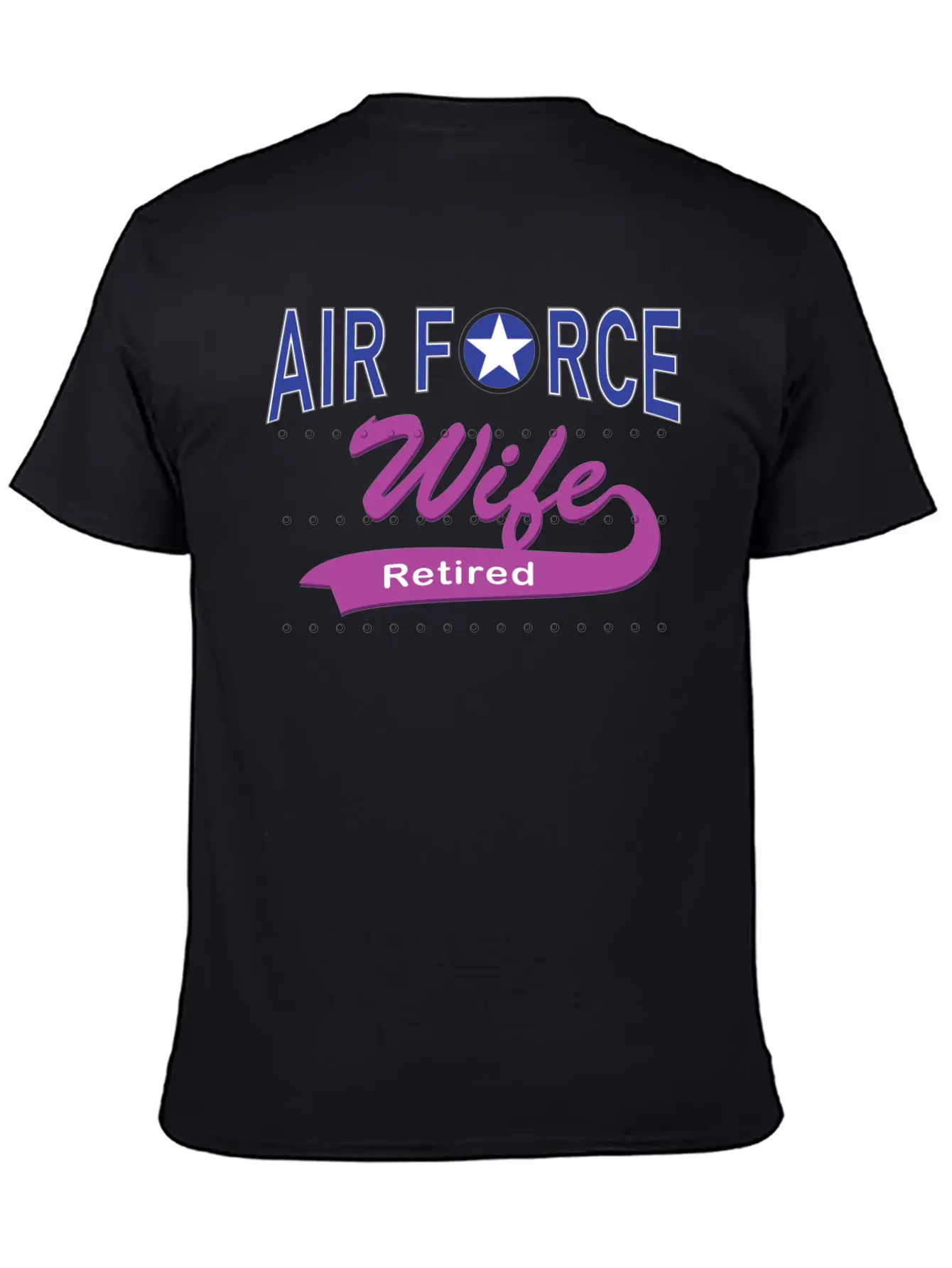 Air Force Wife Retired Basic Graphic T-Shirt – Daily Comfort In Soft Cotton