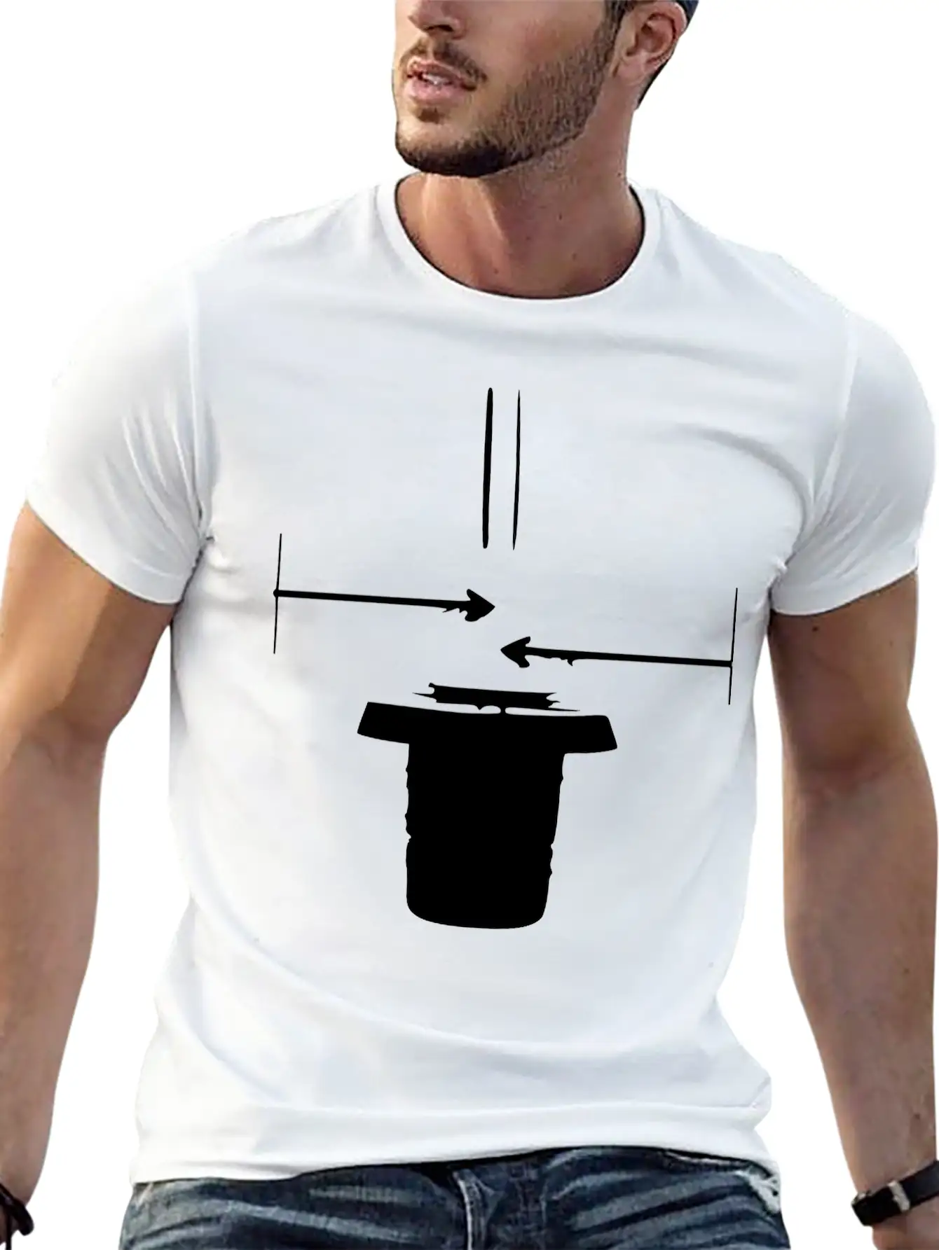 Air Intake Holes Unisex Casual T-Shirt – Clean Design For Daily Comfort
