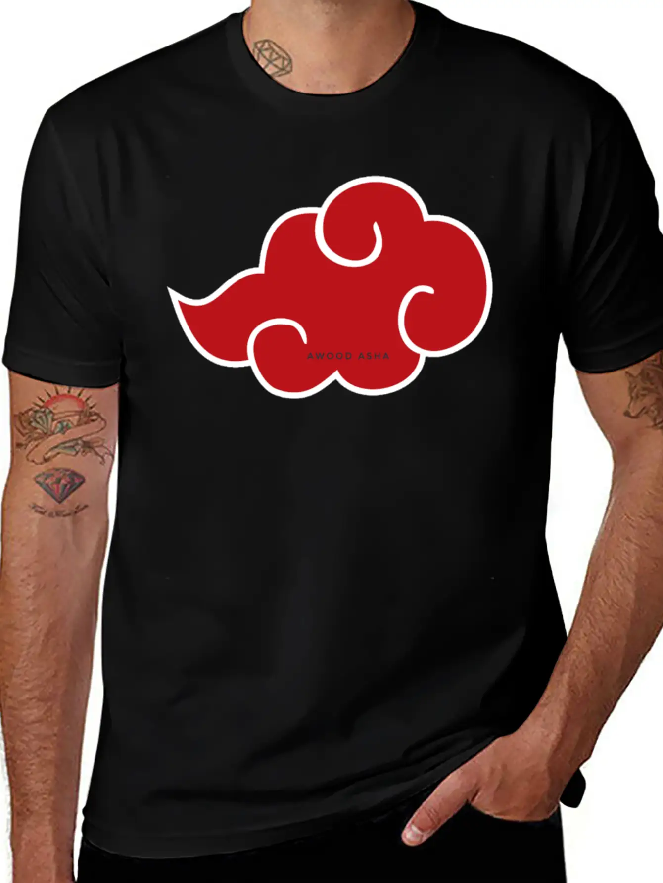 Akatsukii Cloud Lightweight Cotton T-Shirt – Daily Comfort Graphic Shirt