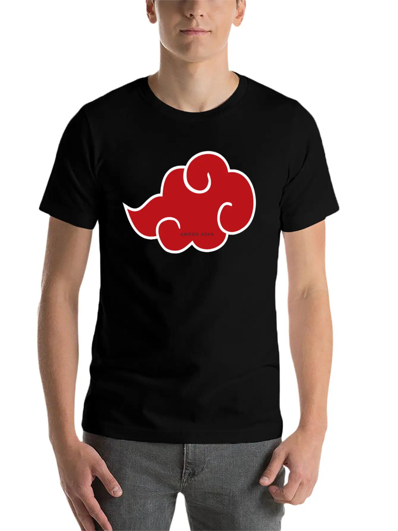Akatsukii Cloud Lightweight Cotton T-Shirt – Daily Comfort Graphic Shirt