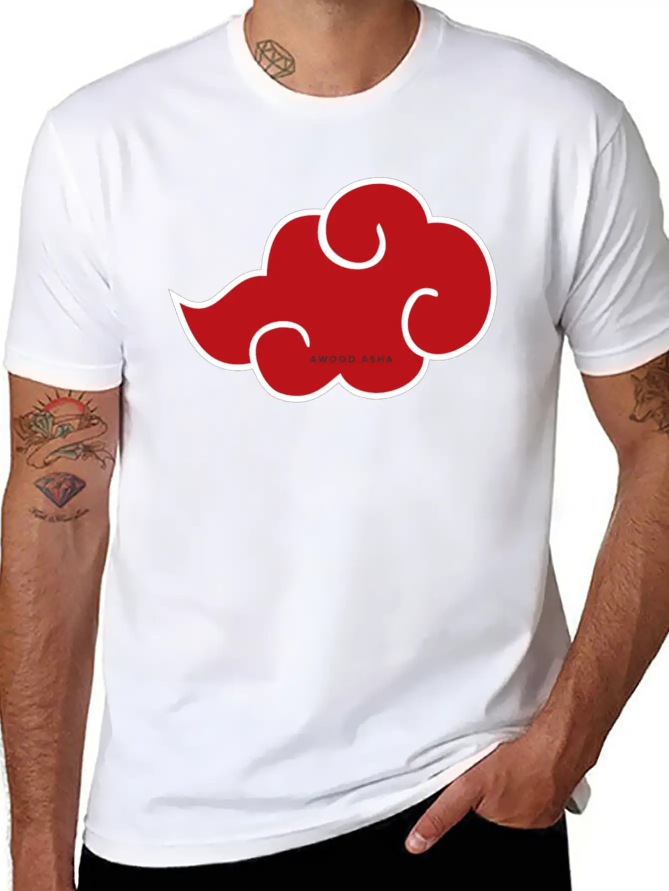 Akatsukii Cloud Lightweight Cotton T-Shirt – Daily Comfort Graphic Shirt