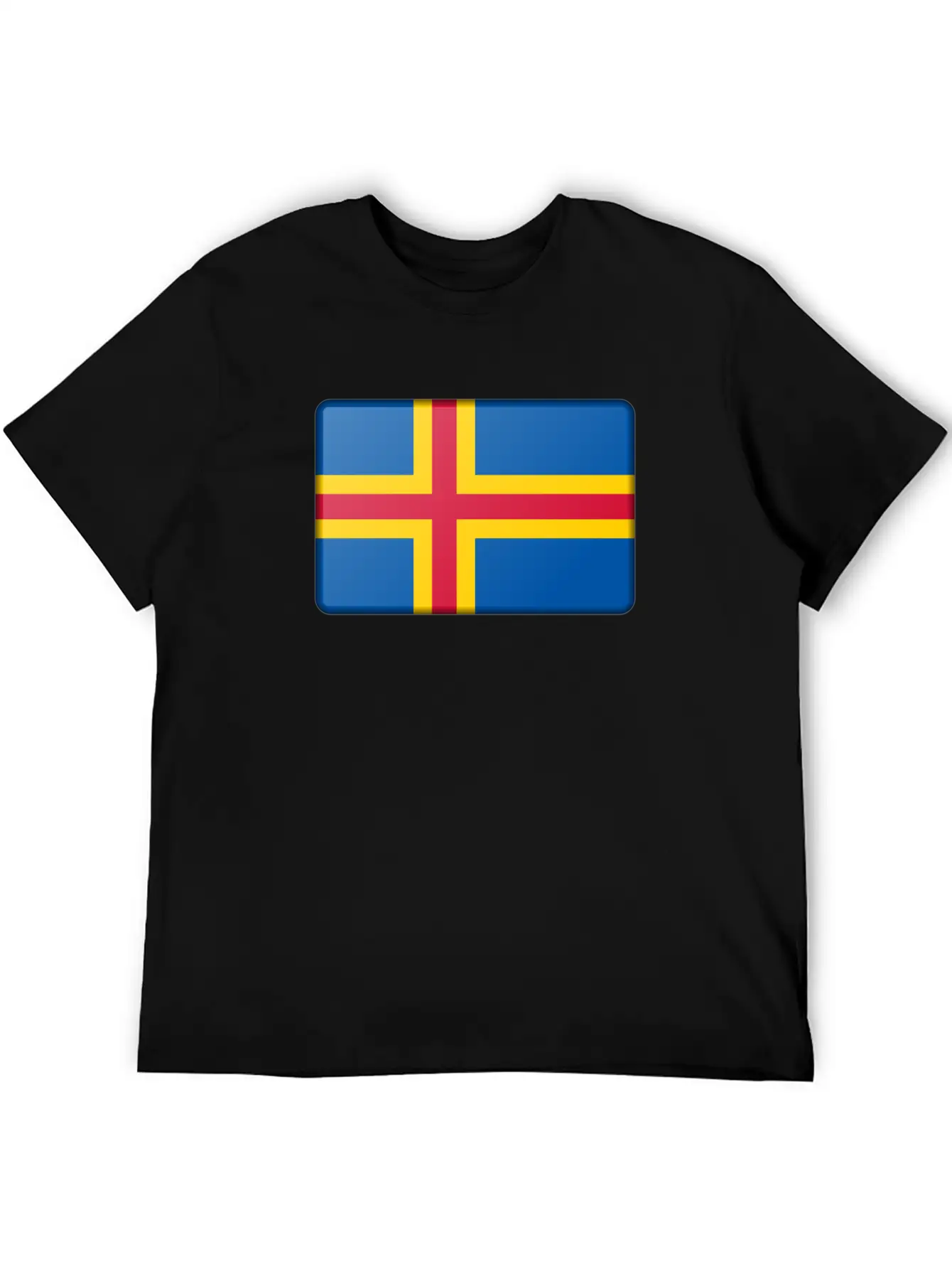 Aland Island Flag Classic Fit Graphic Tee For Daily Comfort – Unisex Cotton Shirt