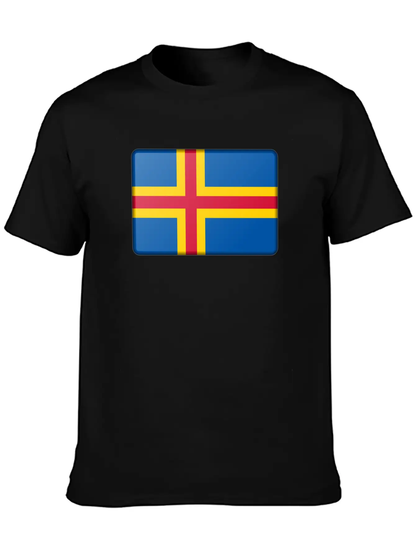 Aland Island Flag Classic Fit Graphic Tee For Daily Comfort – Unisex Cotton Shirt