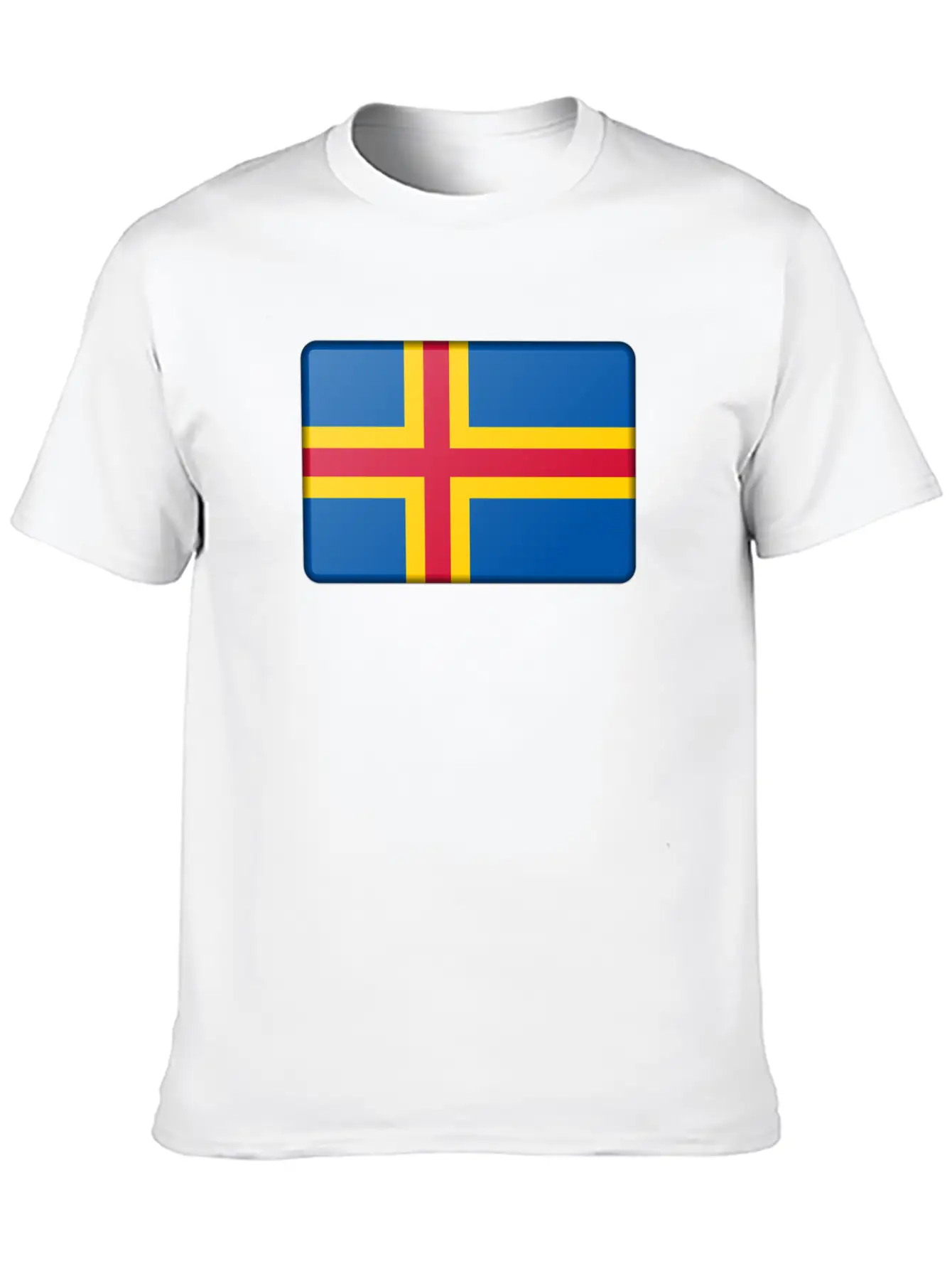 Aland Island Flag Classic Fit Graphic Tee For Daily Comfort – Unisex Cotton Shirt