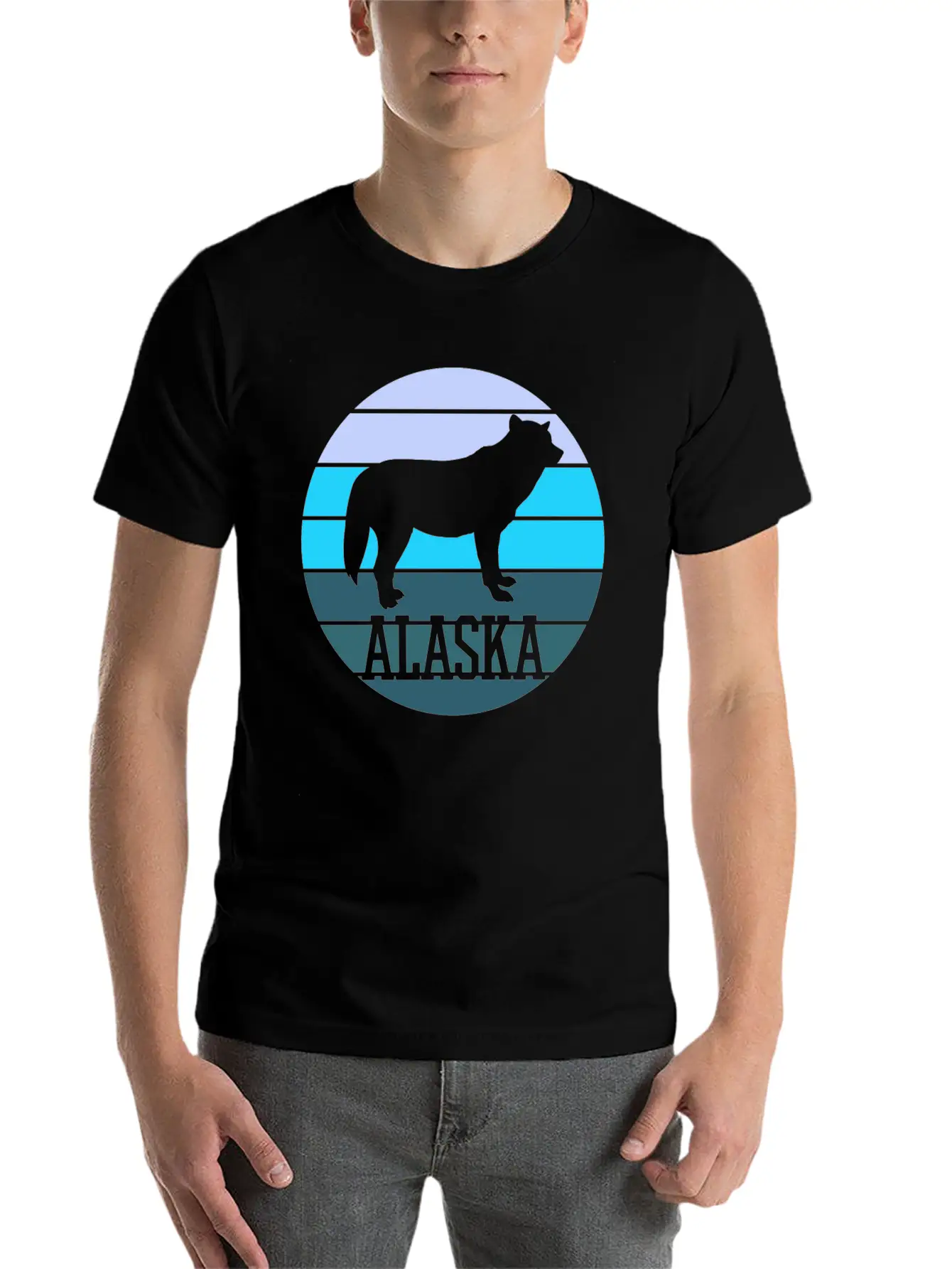 Alaska Country Wolf Classic Fit Graphic Tee For Daily Comfort – Unisex Cotton Shirt