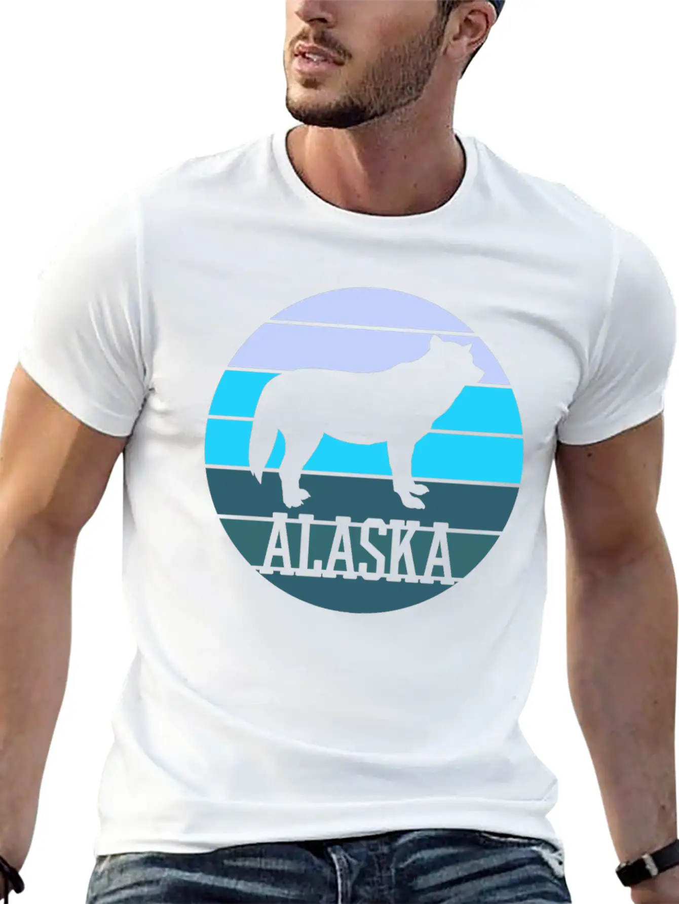 Alaska Country Wolf Classic Fit Graphic Tee For Daily Comfort – Unisex Cotton Shirt