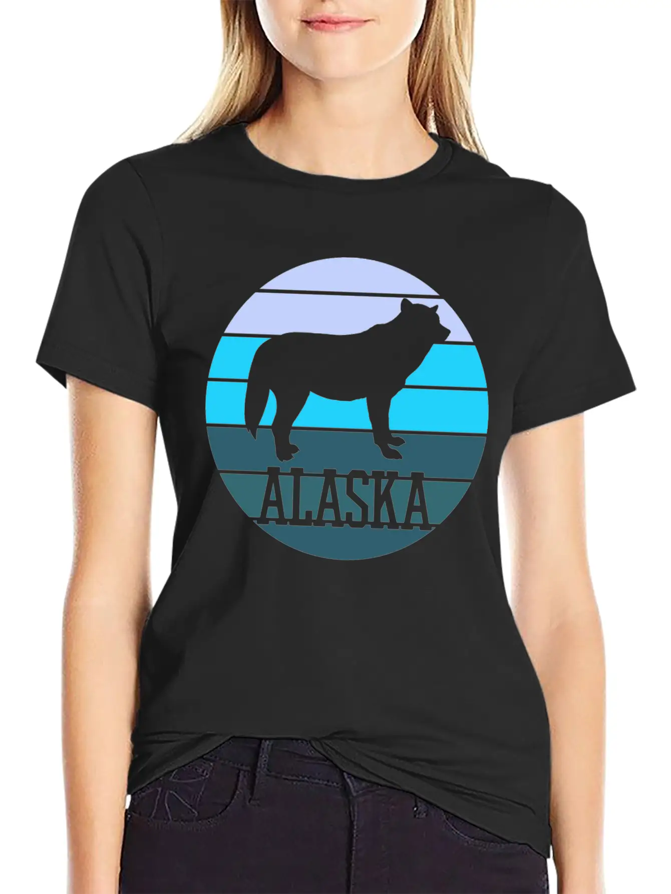 Alaska Country Wolf Classic Fit Graphic Tee For Daily Comfort – Unisex Cotton Shirt