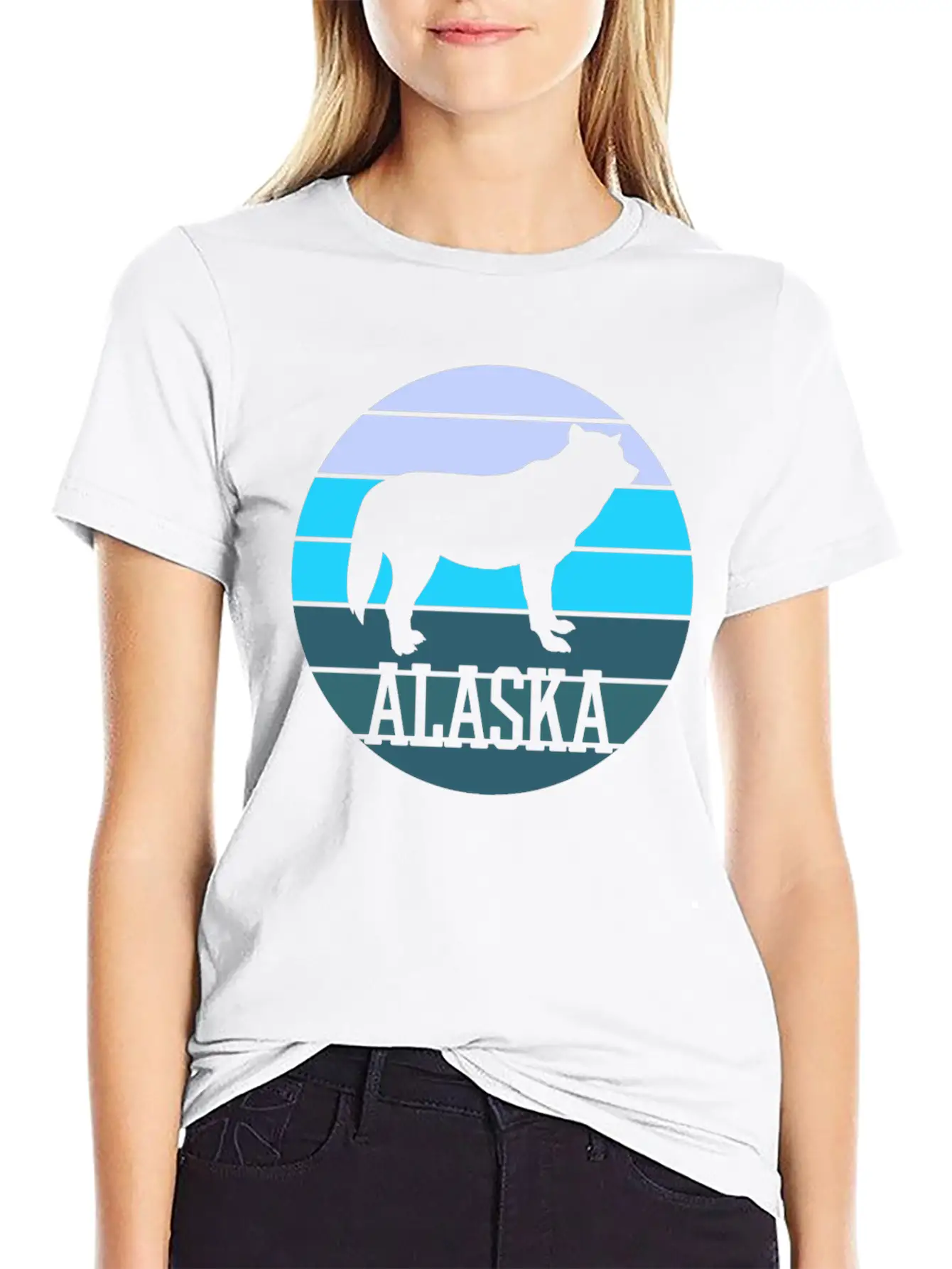 Alaska Country Wolf Classic Fit Graphic Tee For Daily Comfort – Unisex Cotton Shirt
