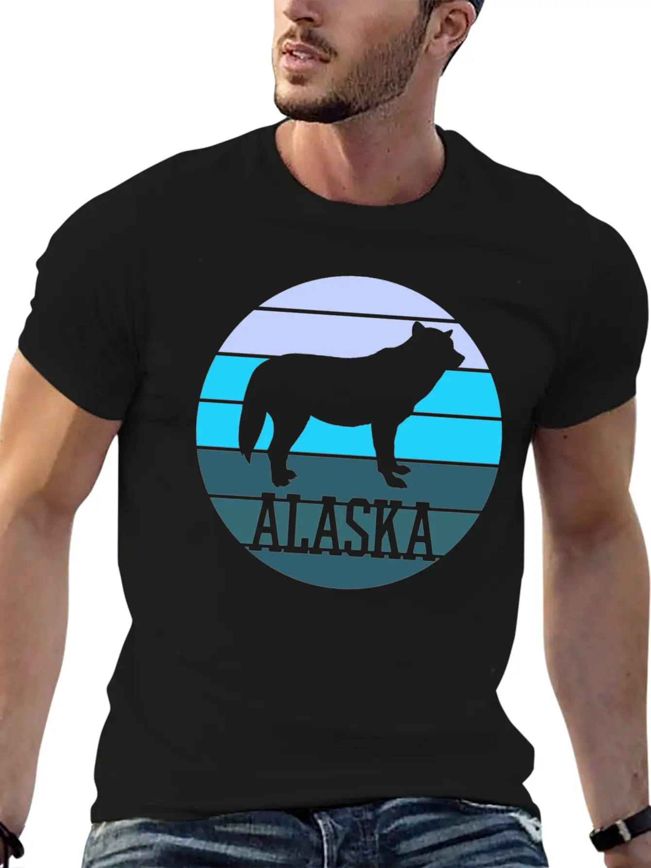 Alaska Country Wolf Classic Fit Graphic Tee For Daily Comfort – Unisex Cotton Shirt