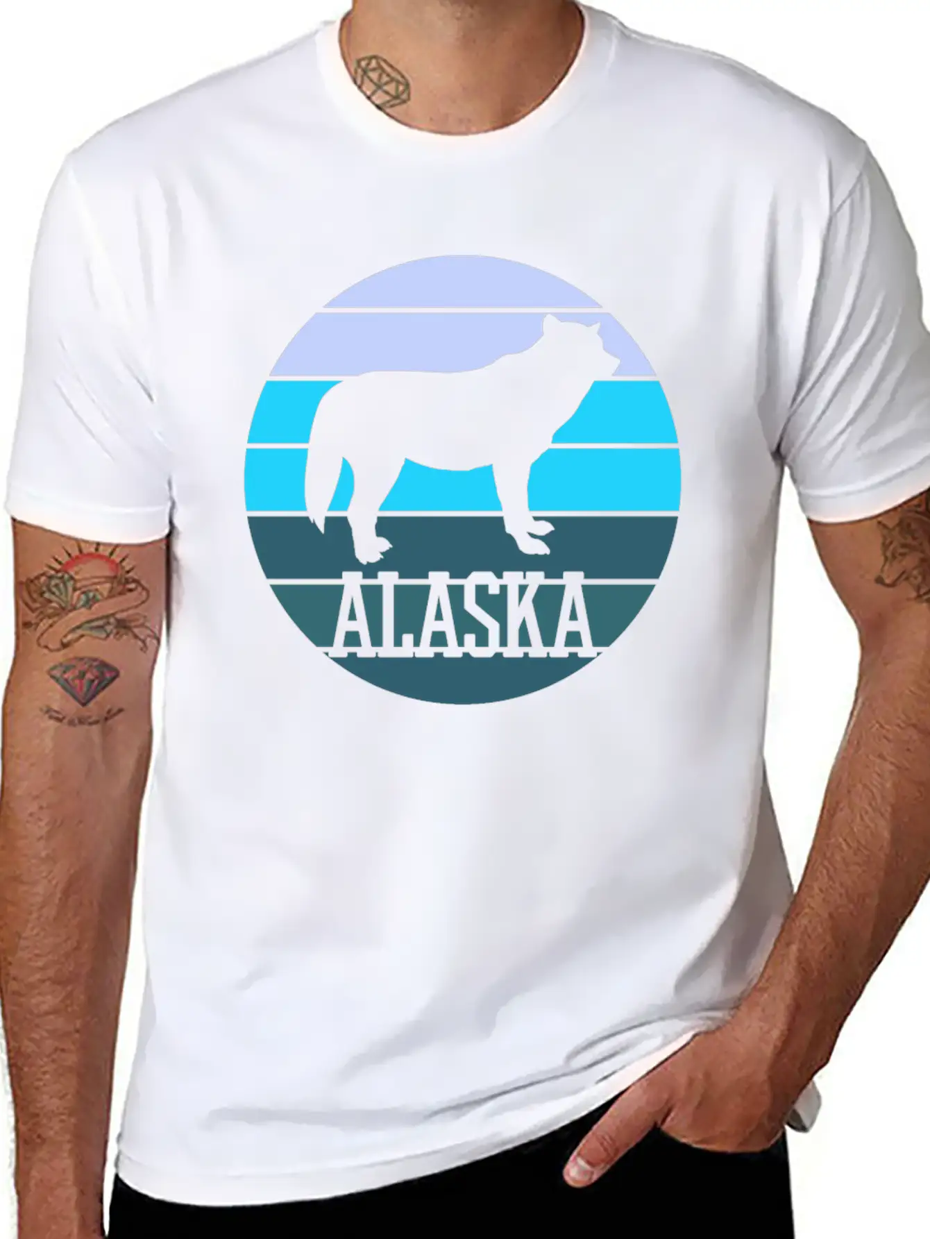 Alaska Country Wolf Classic Fit Graphic Tee For Daily Comfort – Unisex Cotton Shirt