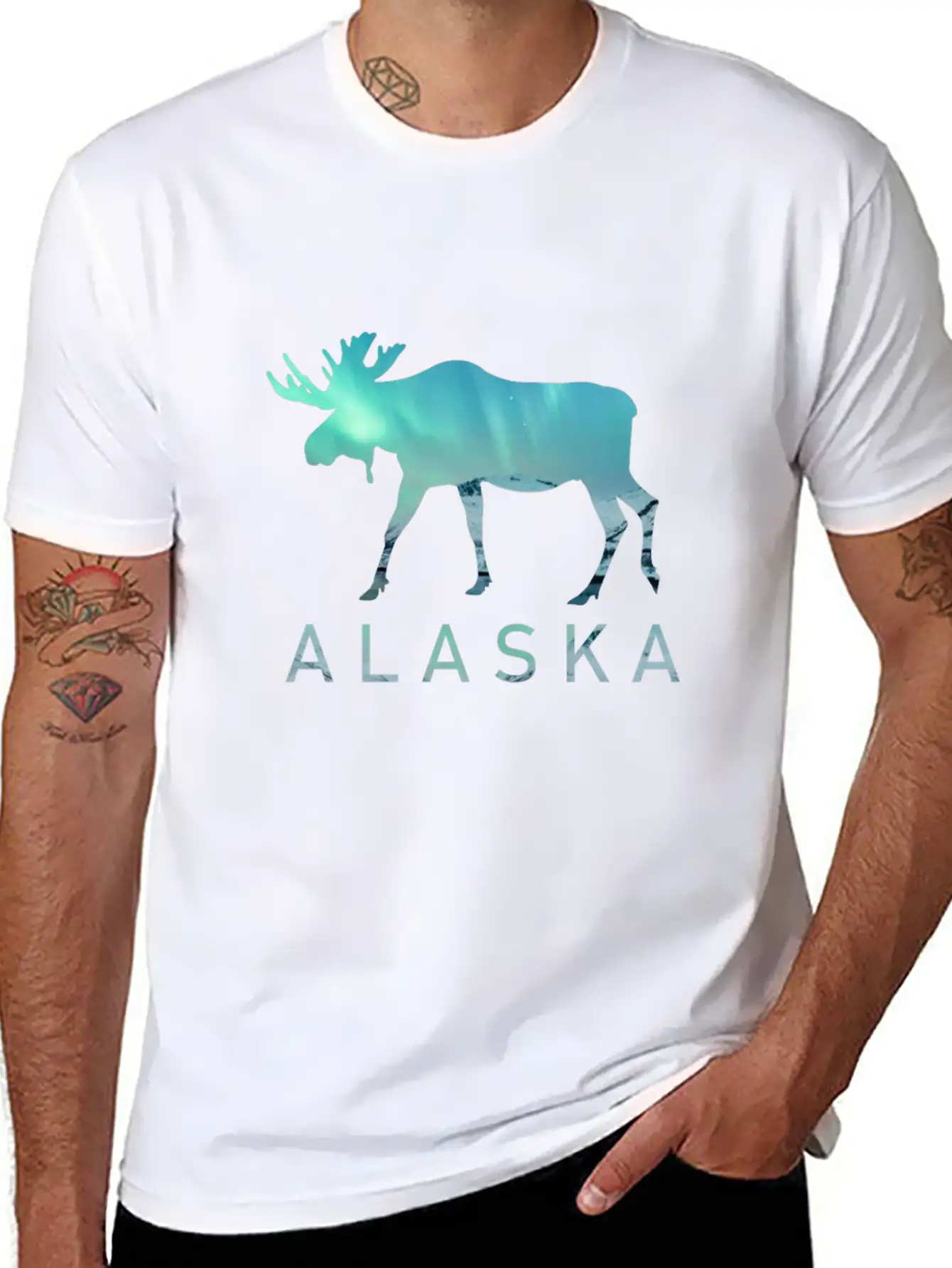 Alaska Gift USA Natur Bär Denali Grizzly Wald Lightweight Cotton T-Shirt – Daily Comfort Graphic Shirt