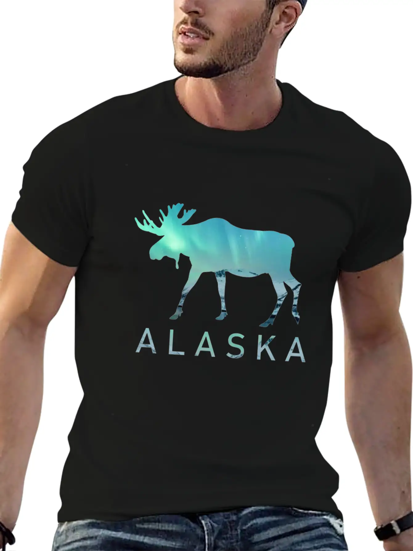 Alaska Gift USA Natur Bär Denali Grizzly Wald Lightweight Cotton T-Shirt – Daily Comfort Graphic Shirt