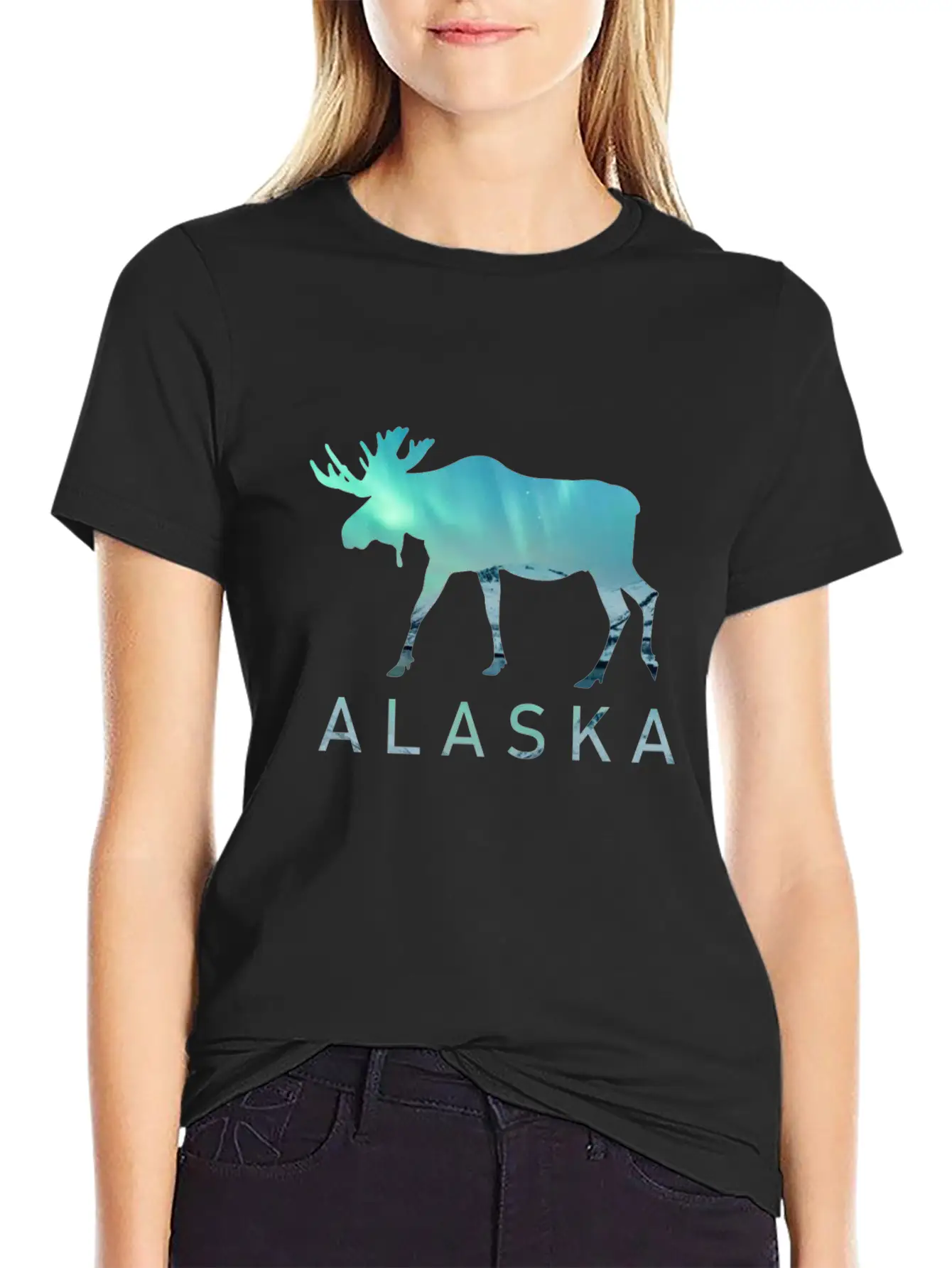 Alaska Gift USA Natur Bär Denali Grizzly Wald Lightweight Cotton T-Shirt – Daily Comfort Graphic Shirt
