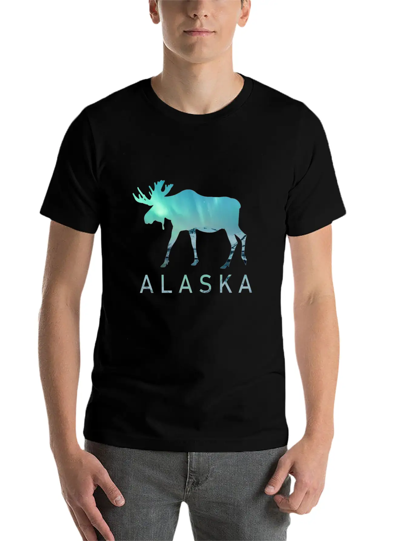 Alaska Gift USA Natur Bär Denali Grizzly Wald Lightweight Cotton T-Shirt – Daily Comfort Graphic Shirt