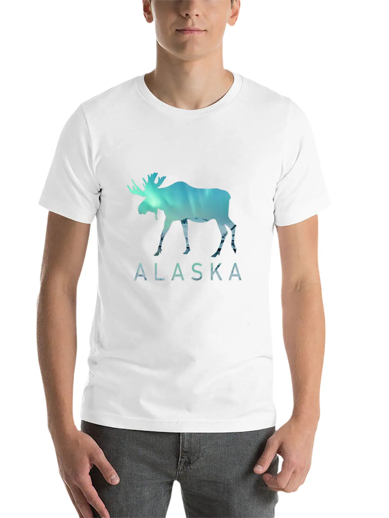 Alaska Gift USA Natur Bär Denali Grizzly Wald Lightweight Cotton T-Shirt – Daily Comfort Graphic Shirt