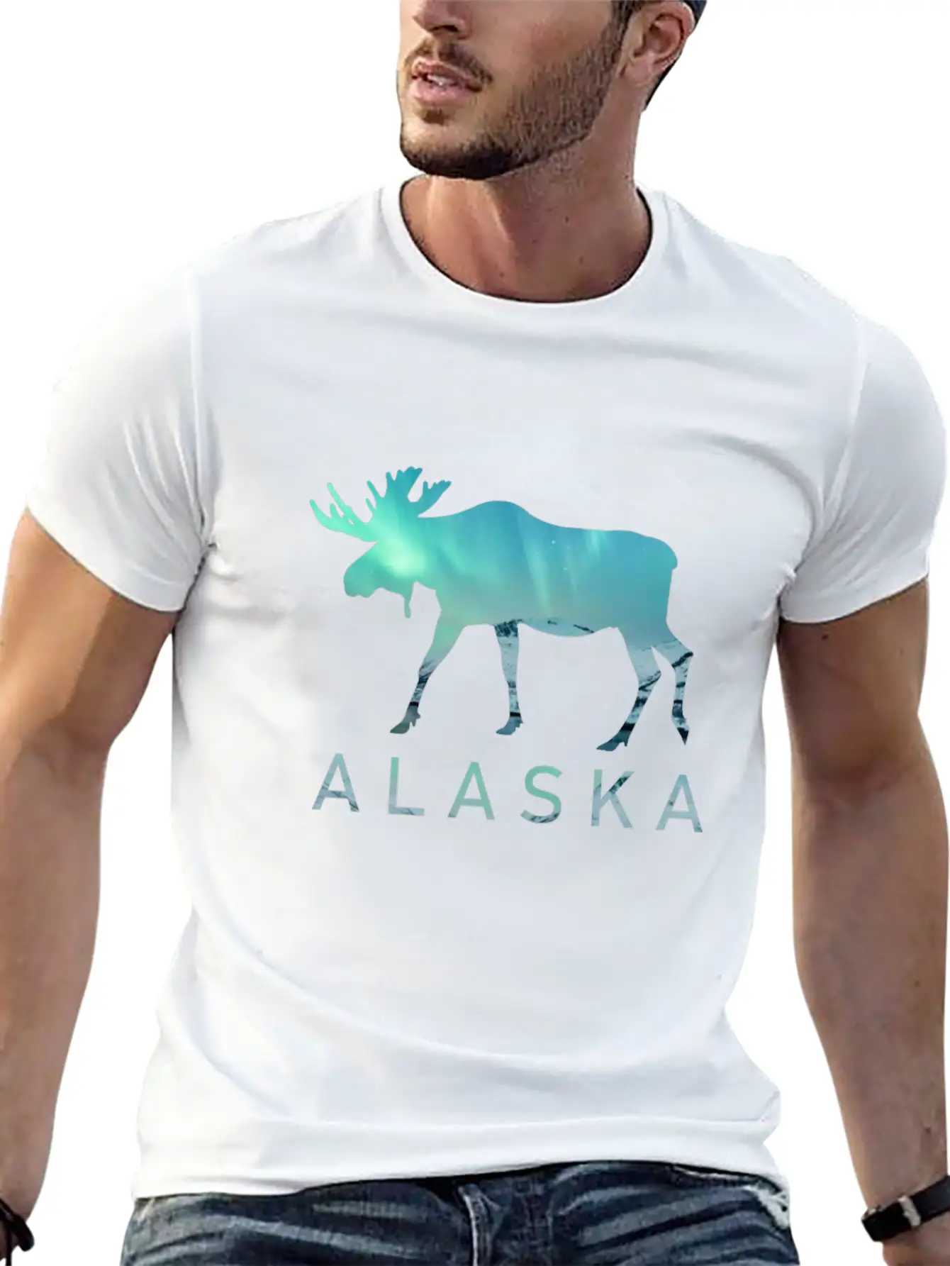 Alaska Gift USA Natur Bär Denali Grizzly Wald Lightweight Cotton T-Shirt – Daily Comfort Graphic Shirt