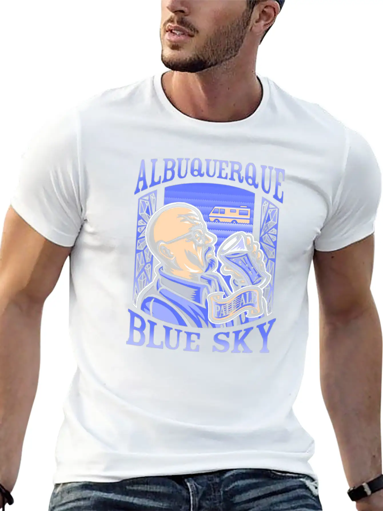 Albuquerque Blue Sky Essential Cotton Tee For Daily Outfits – Unisex Style