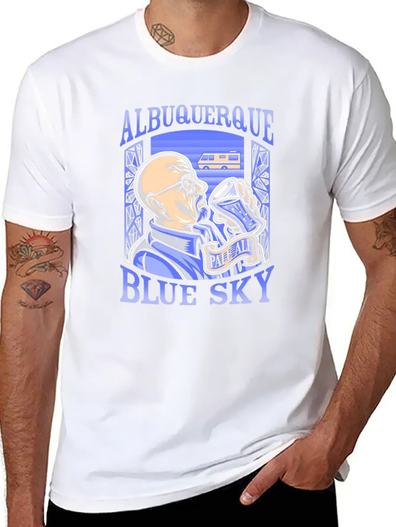 Albuquerque Blue Sky Essential Cotton Tee For Daily Outfits – Unisex Style