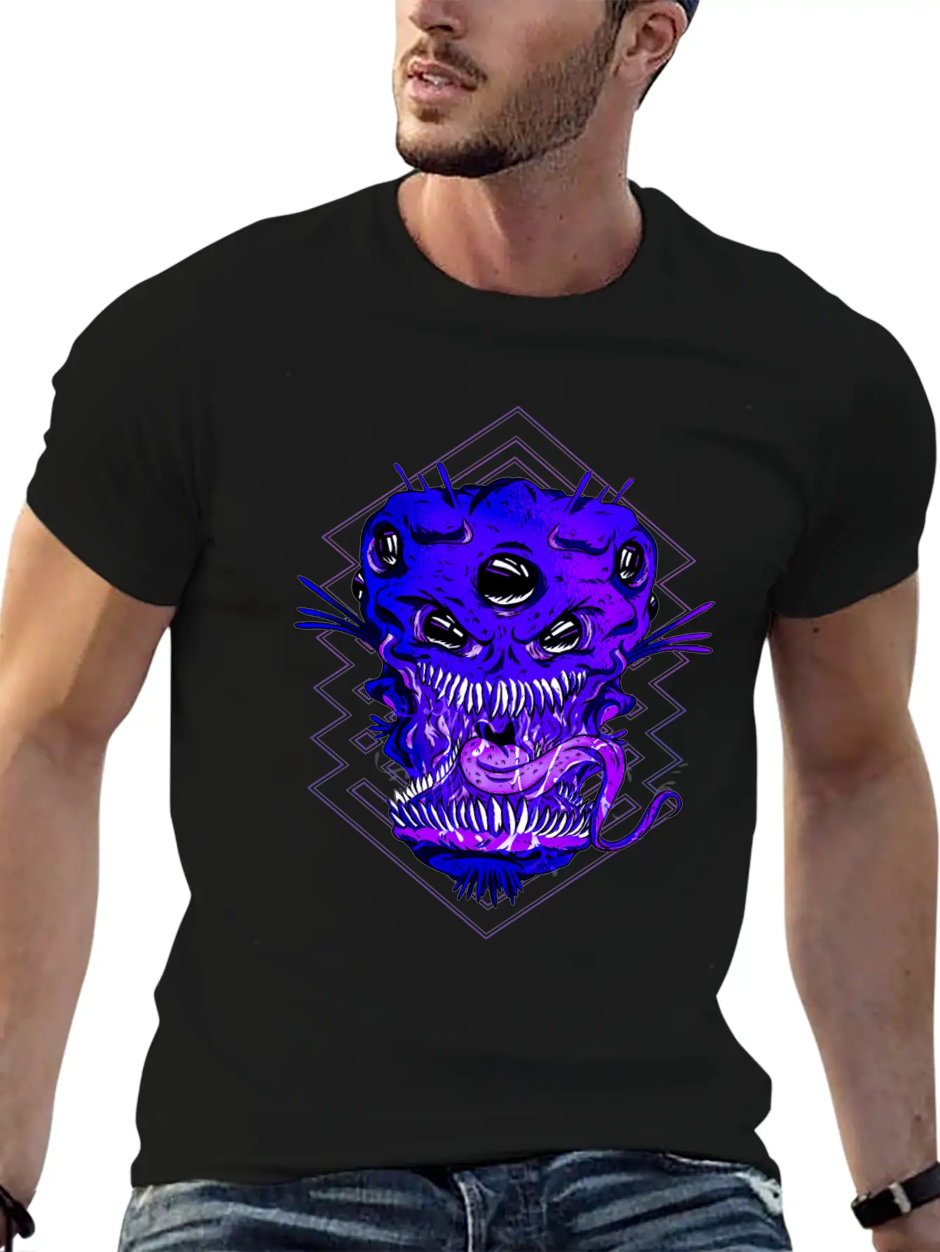 Alien Lightweight Cotton T-Shirt – Daily Comfort Graphic Shirt