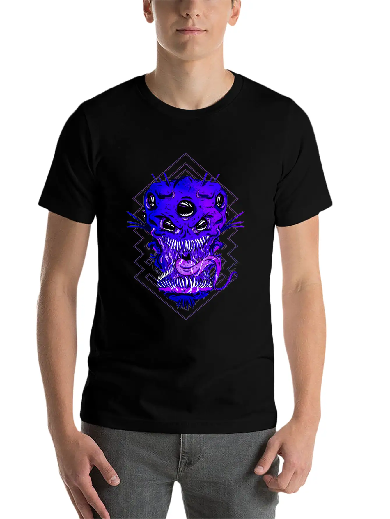Alien Lightweight Cotton T-Shirt – Daily Comfort Graphic Shirt