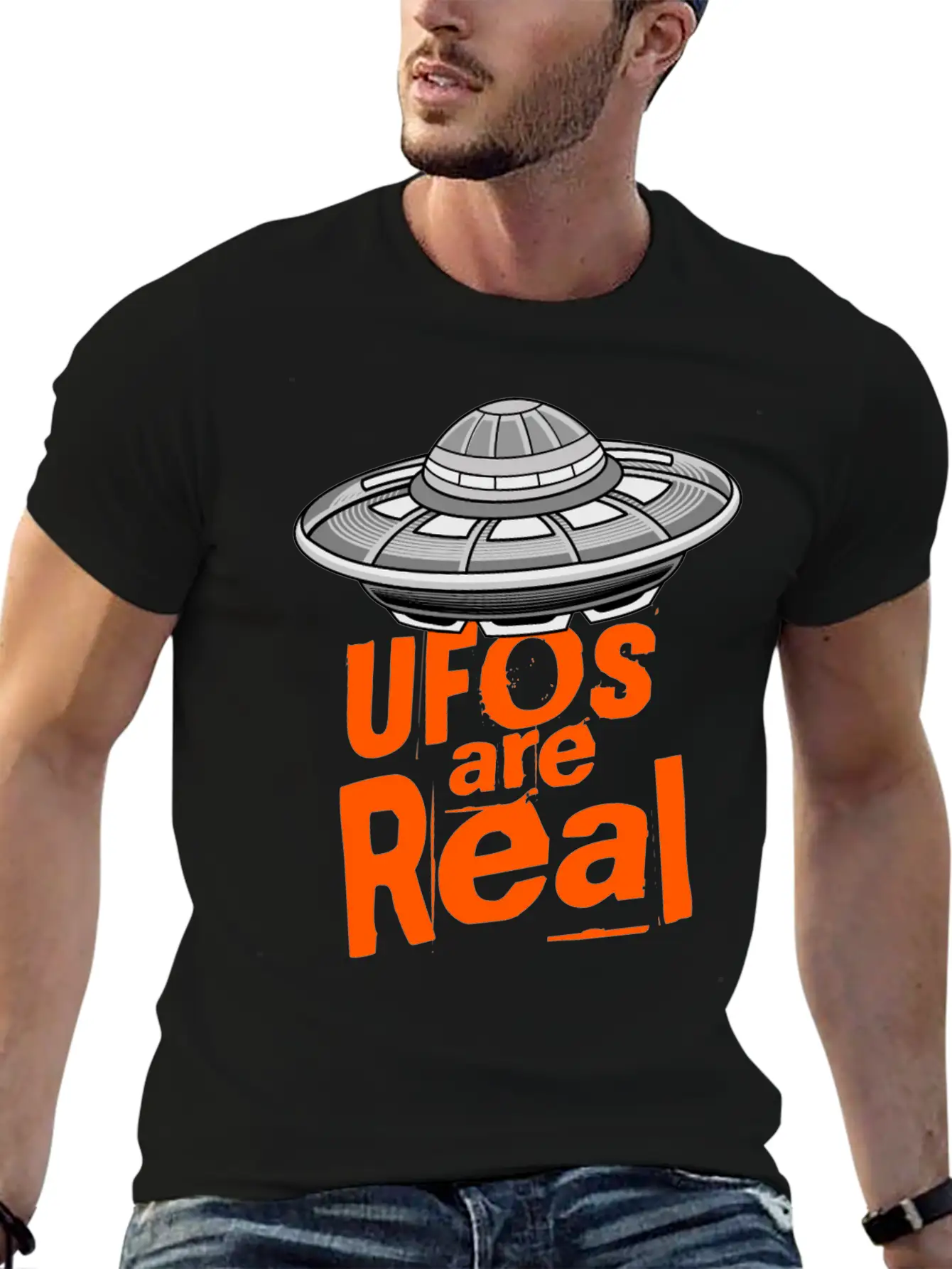 Alien Space Lightweight Cotton T-Shirt – Daily Comfort Graphic Shirt