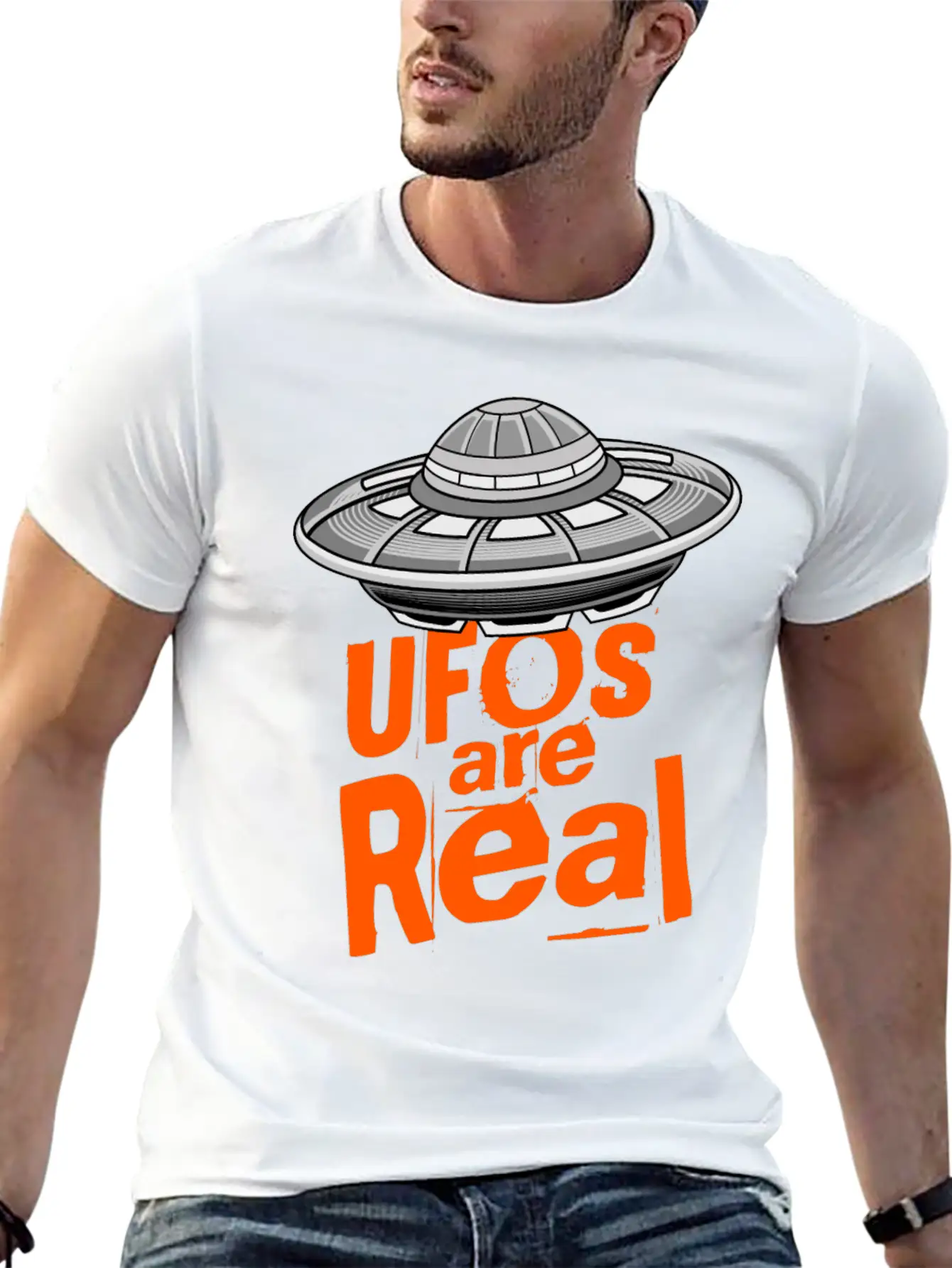 Alien Space Lightweight Cotton T-Shirt – Daily Comfort Graphic Shirt
