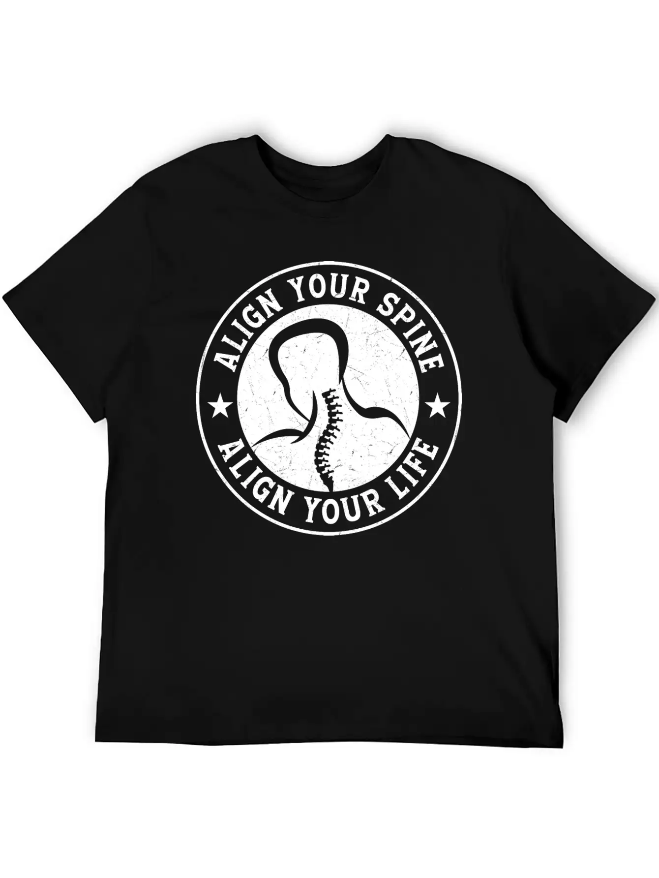 Align Your Spine Align Your Life Chiropractor Chir Stylish Everyday T-Shirt – Unisex Basic Cotton Tee