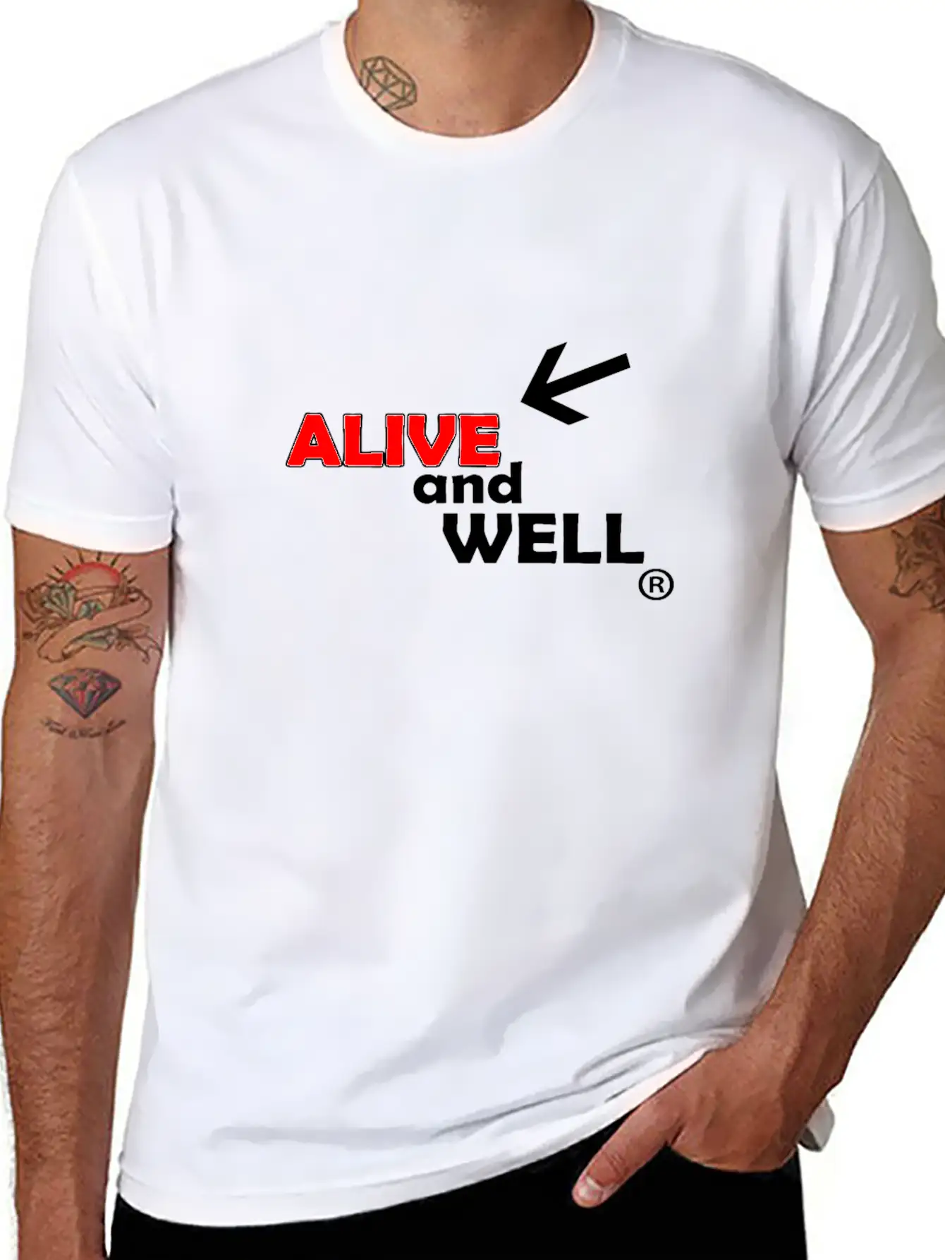 Alive And Well Quote Unisex Casual T-Shirt – Clean Design For Daily Comfort