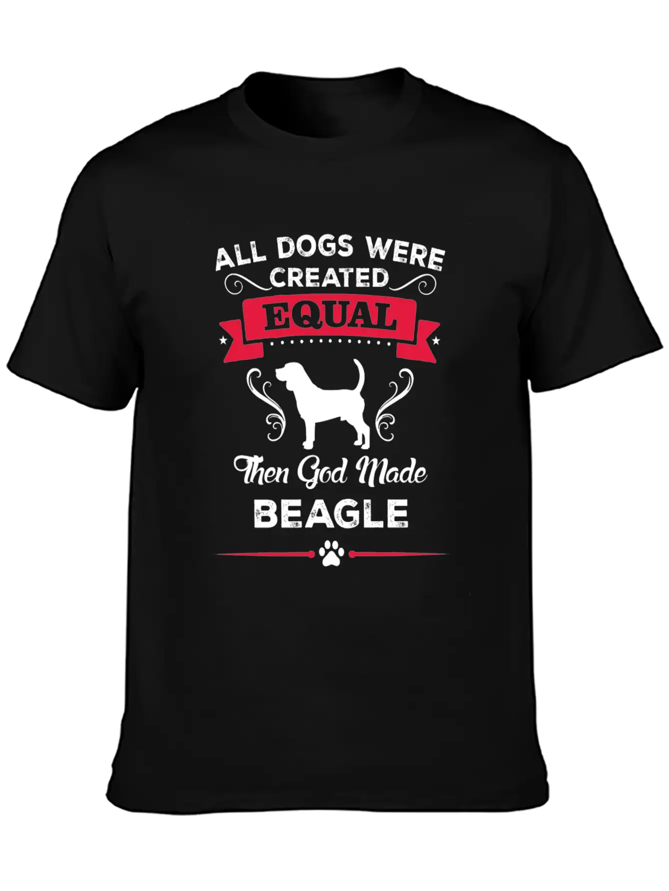 All Dogs Were Created Equal Then God Made Beagle Lightweight Cotton T-Shirt – Daily Comfort Graphic Shirt