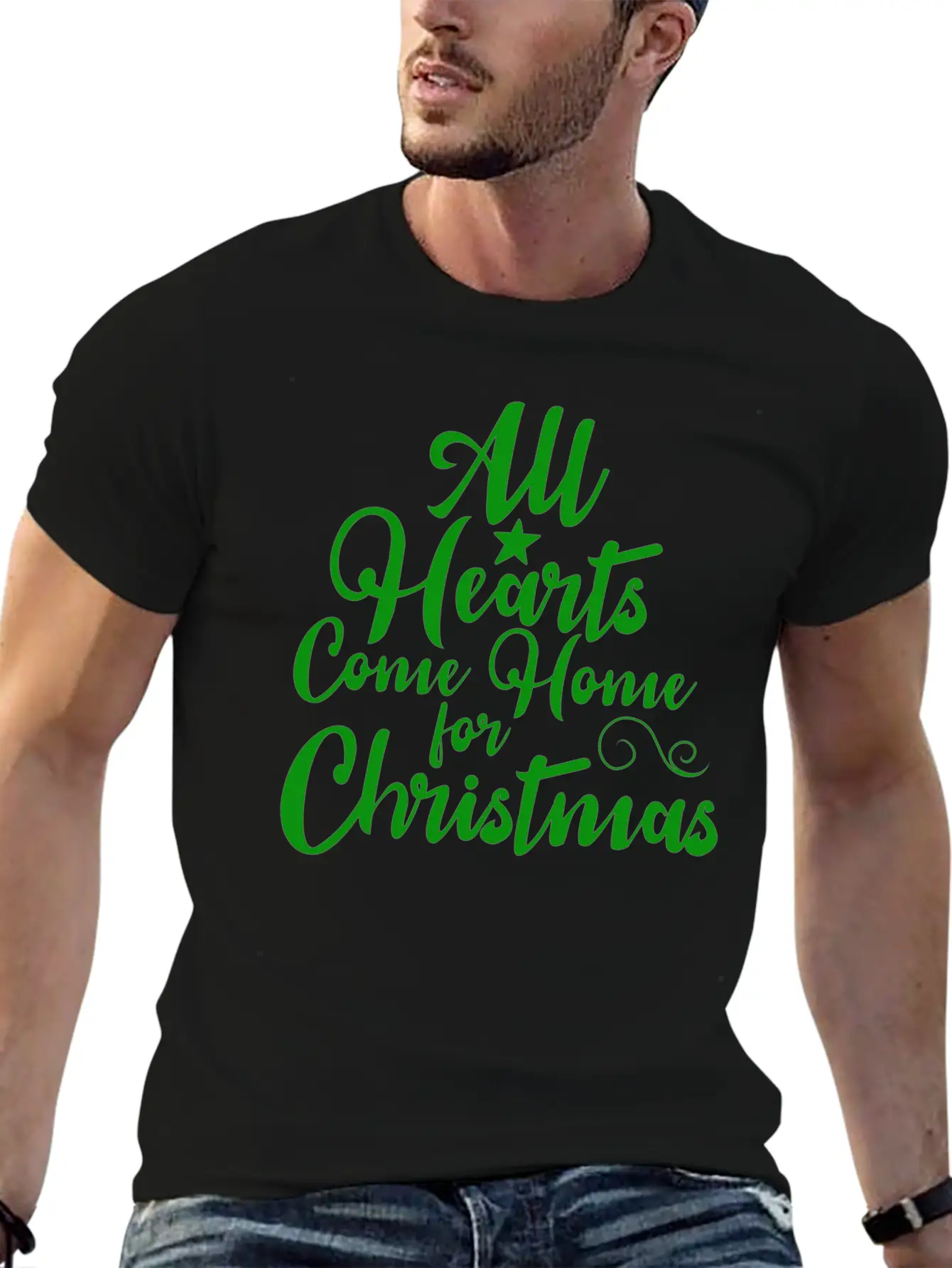All Hearts Come Home For Christmas Funny Design Soft Cotton Short Sleeve Tee – Unisex Wardrobe Staple