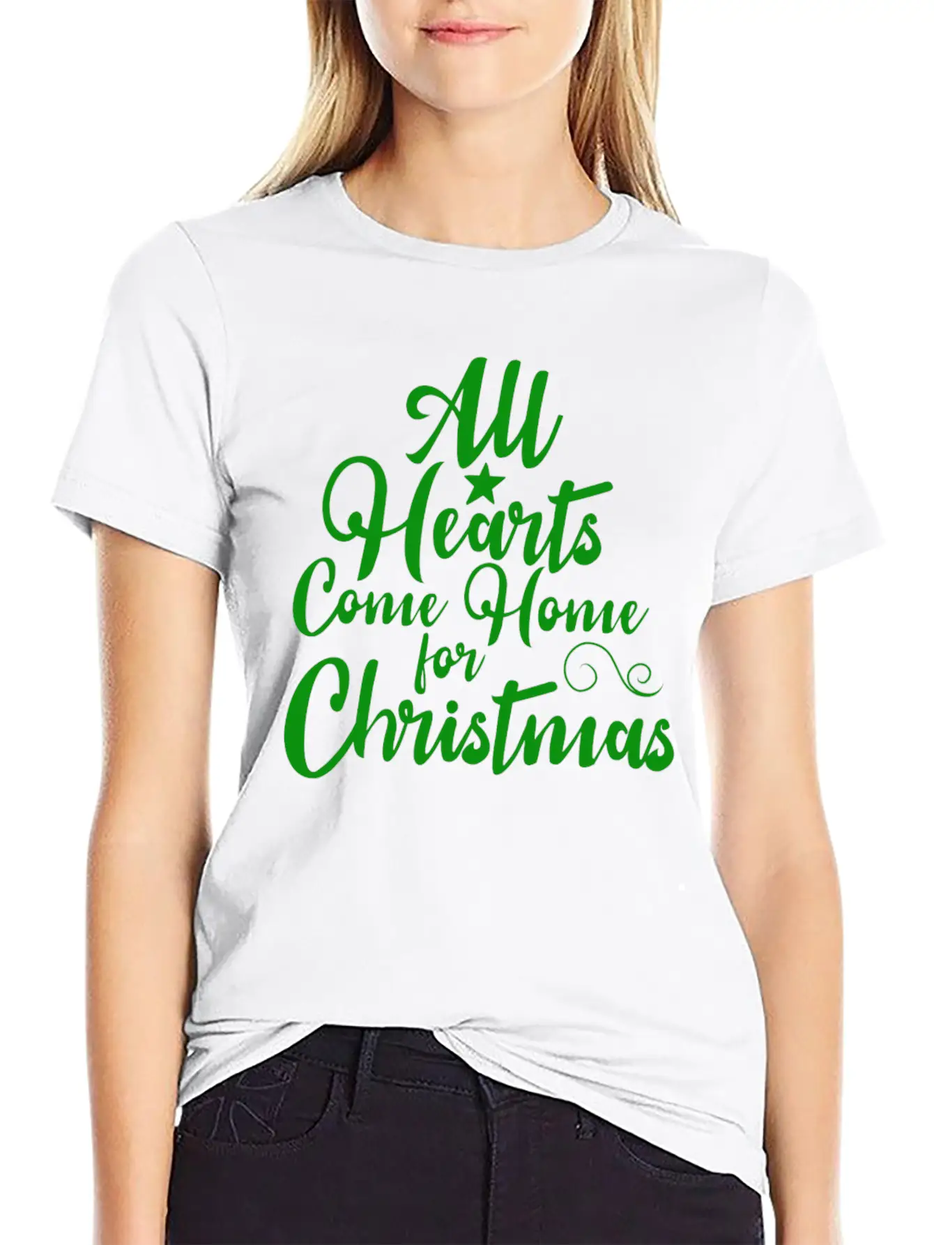 All Hearts Come Home For Christmas Funny Design Soft Cotton Short Sleeve Tee – Unisex Wardrobe Staple