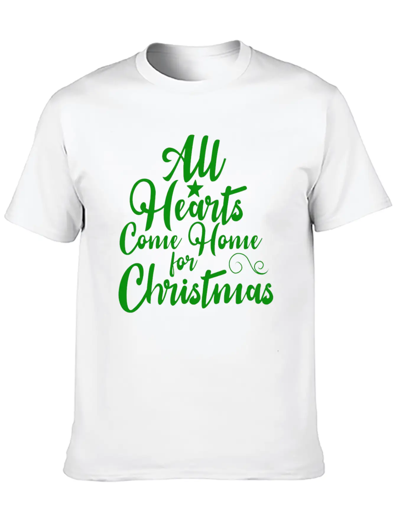 All Hearts Come Home For Christmas Funny Design Soft Cotton Short Sleeve Tee – Unisex Wardrobe Staple