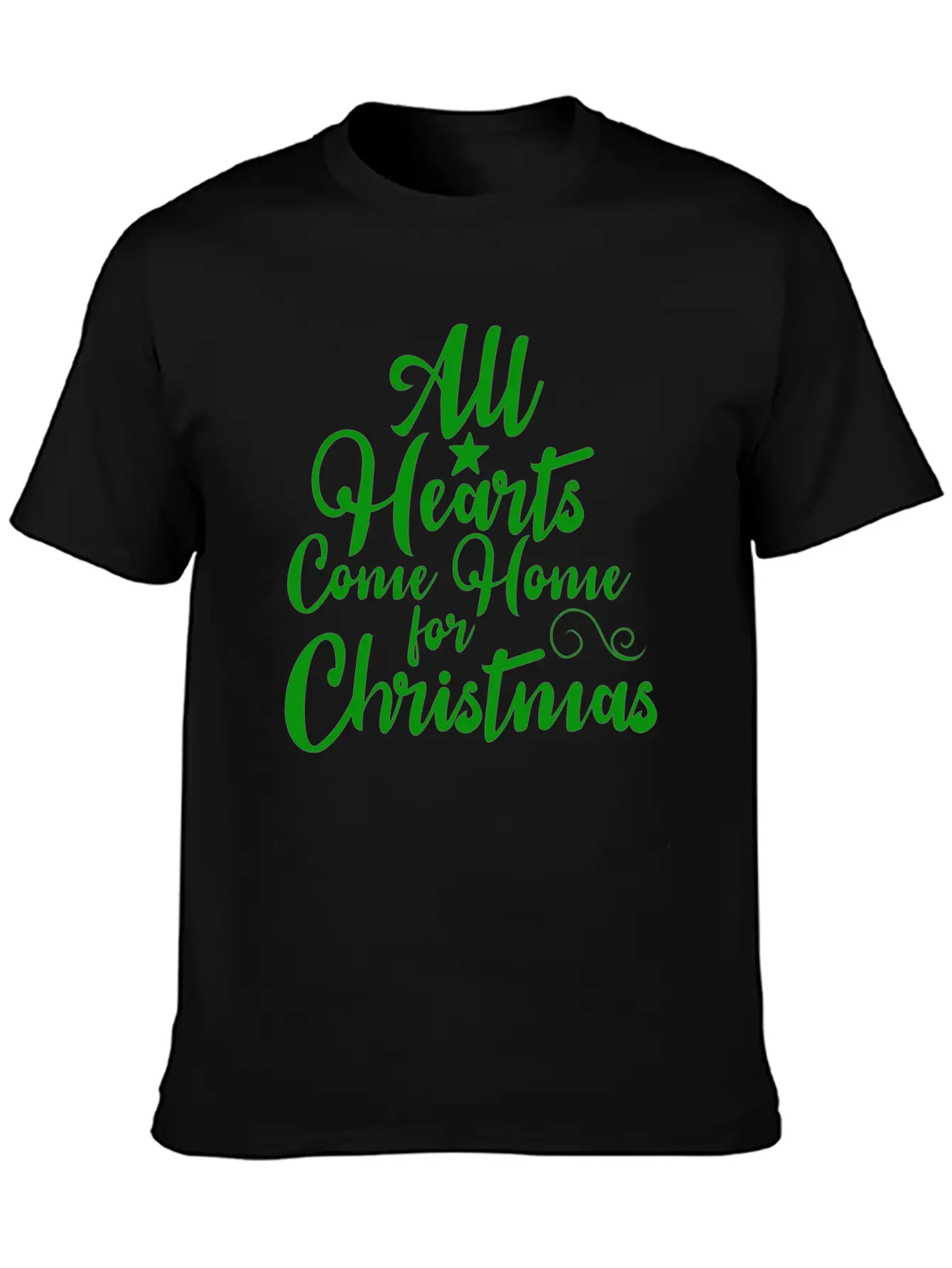 All Hearts Come Home For Christmas Funny Design Soft Cotton Short Sleeve Tee – Unisex Wardrobe Staple