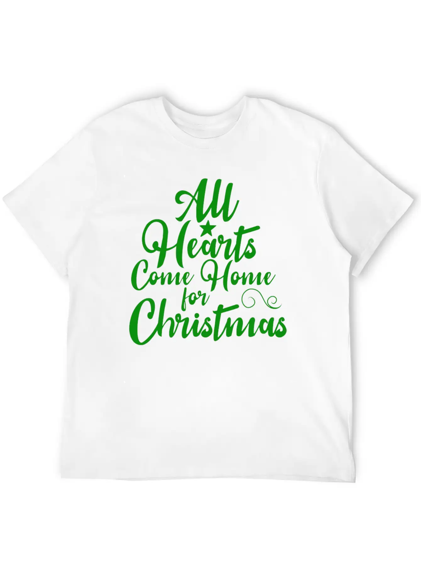 All Hearts Come Home For Christmas Funny Design Soft Cotton Short Sleeve Tee – Unisex Wardrobe Staple