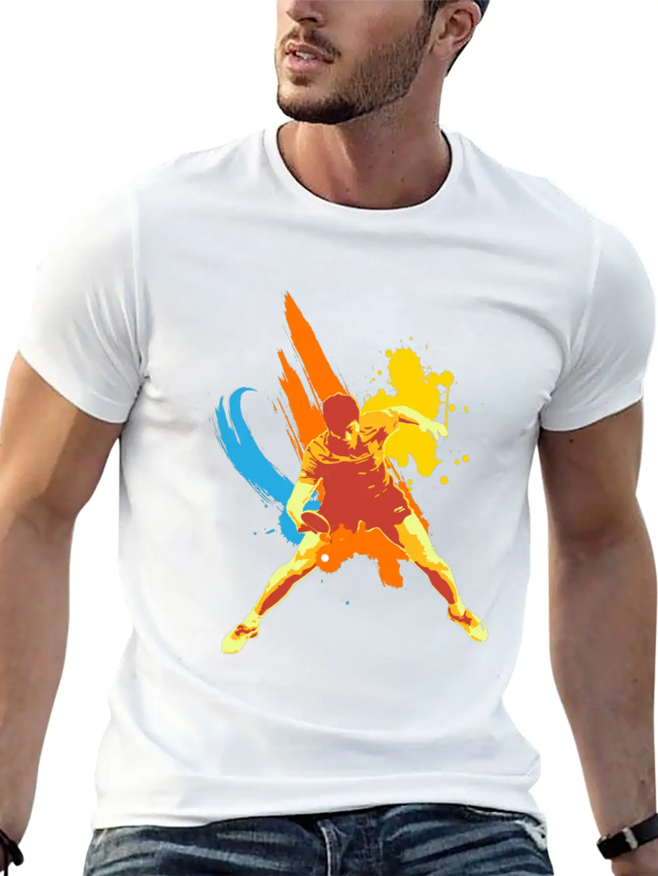 All Is Possible , Just Keep On Going Table Tennis Relaxed Everyday Tee – Lightweight And Durable Cotton