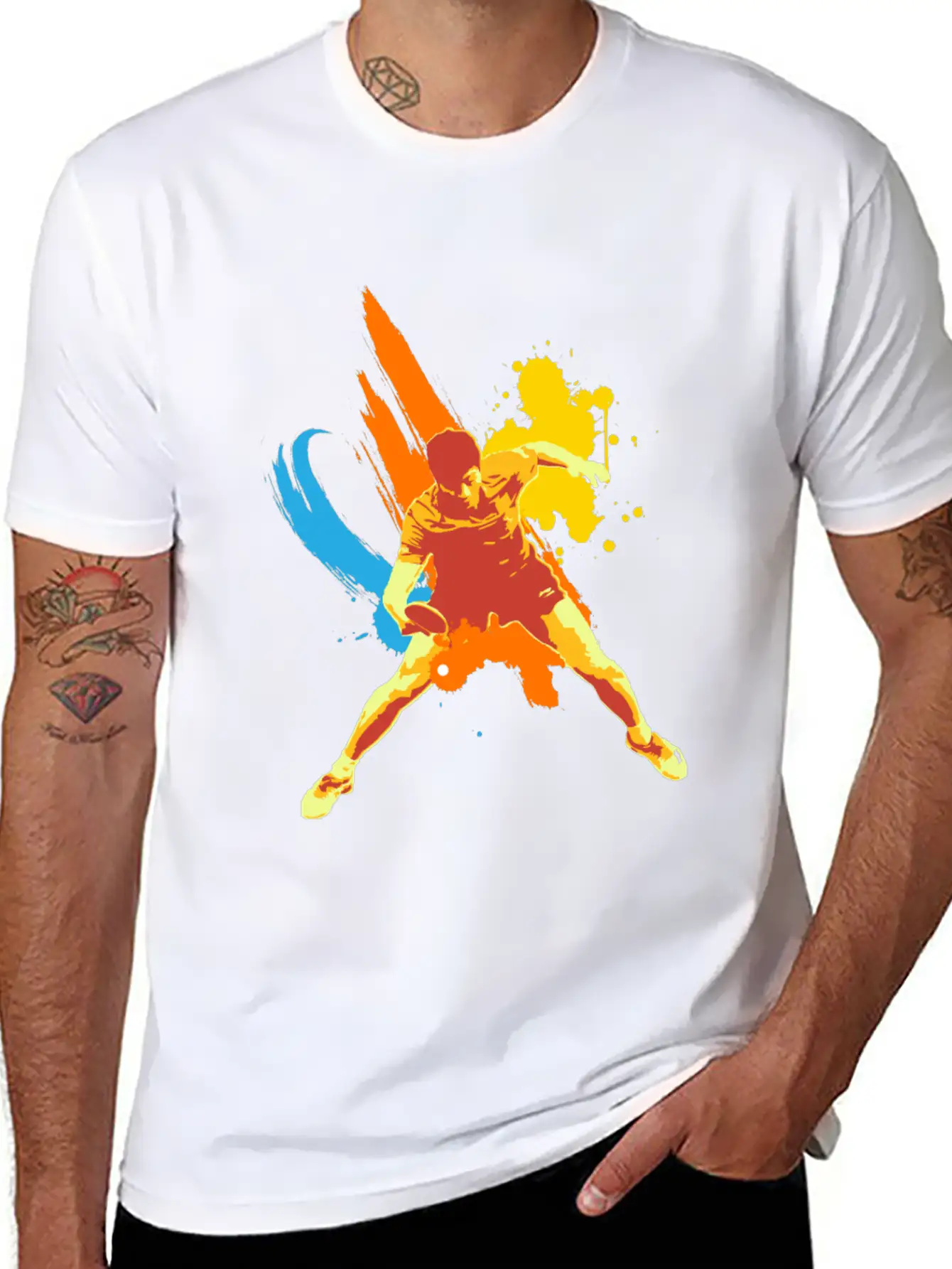 All Is Possible , Just Keep On Going Table Tennis Relaxed Everyday Tee – Lightweight And Durable Cotton